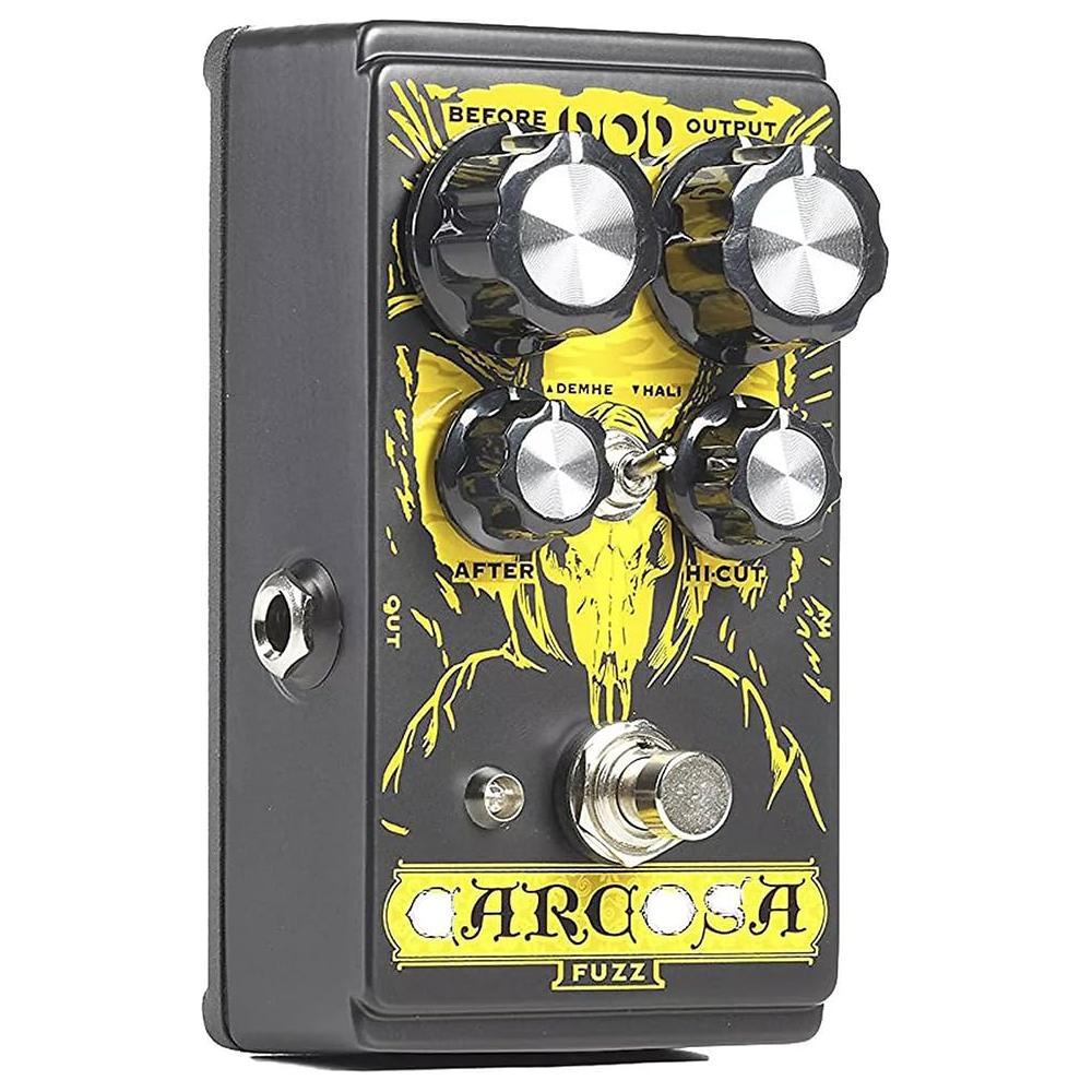 DigiTech Carcosa Fuzz Effect Pedal Bundle w/ 2-Pack Strukture Cable, 12-Pack Guitar Pick and Liquid Audio Polishing Cloth