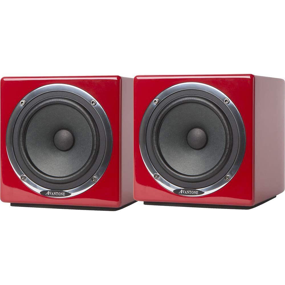 Avantone Pro Active MixCubes 5.25 Inches Powered Studio Monitor Pair - 10th Anniversary Red