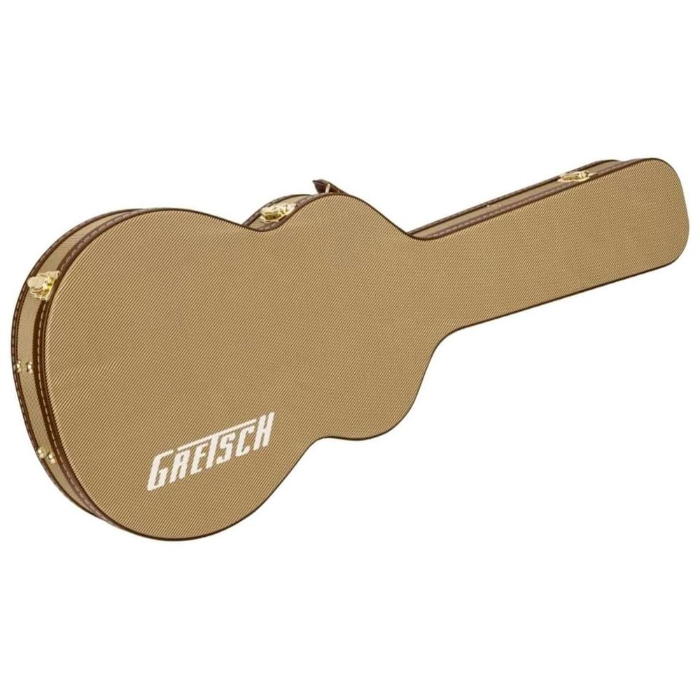 Gretsch® G2420T Streamliner Hollow Body Case, Tweed, 9222420001 Bundle w/ 12-Pack Guitar Pick and Liquid Audio Polishing Cloth