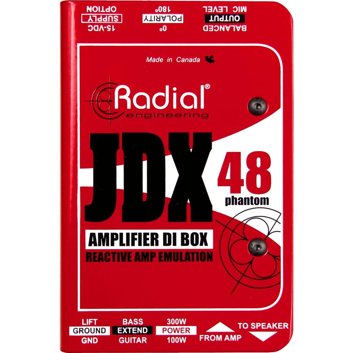 Radial JDX 48 1-Channel Active Instrument Direct Box