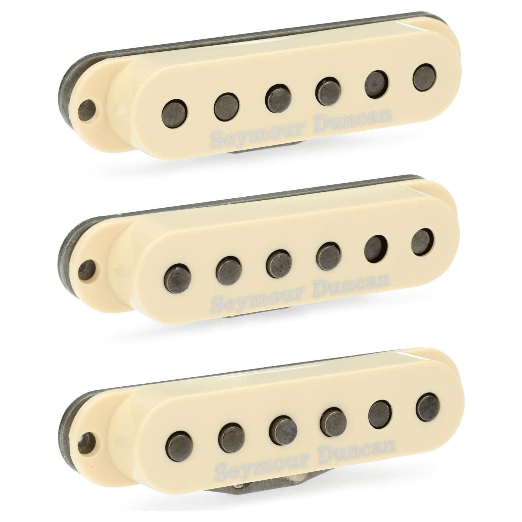 Seymour Duncan Psychedelic Strat Single-Coil 3-piece Pickup Set - Cream With Logo