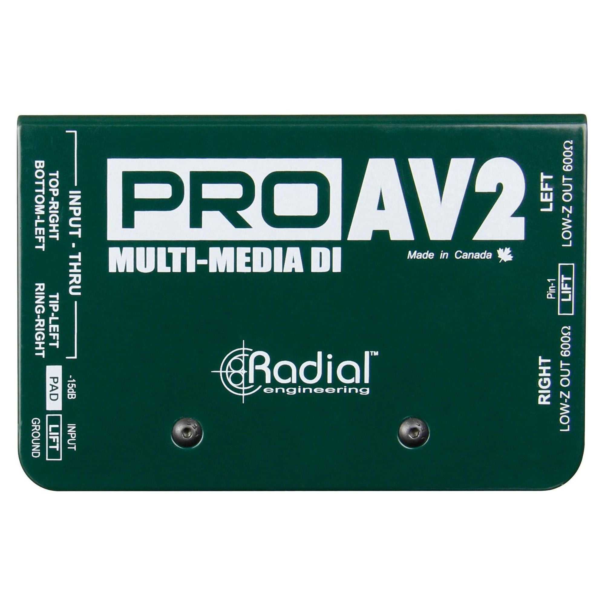 Radial Engineering ProAV2 Stereo Direct Box