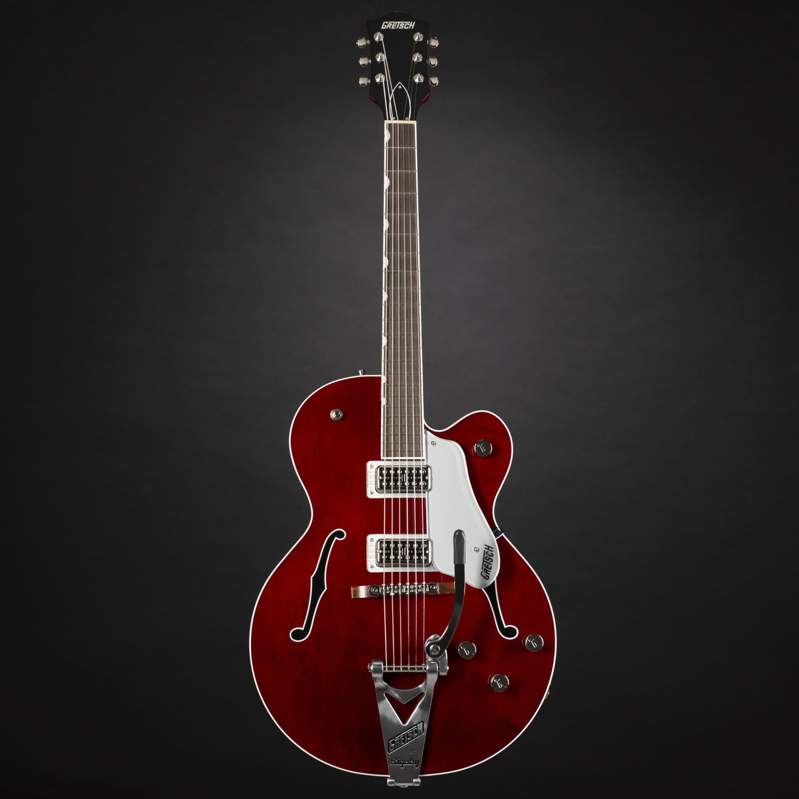 G6119T-ET Players Edition Tennessee Rose Electrotone Hollow Body 6-String Right-Handed Electric Guitar with String-Thru Bigsby, Rosewood Fingerboard (Dark Cherry Stain)