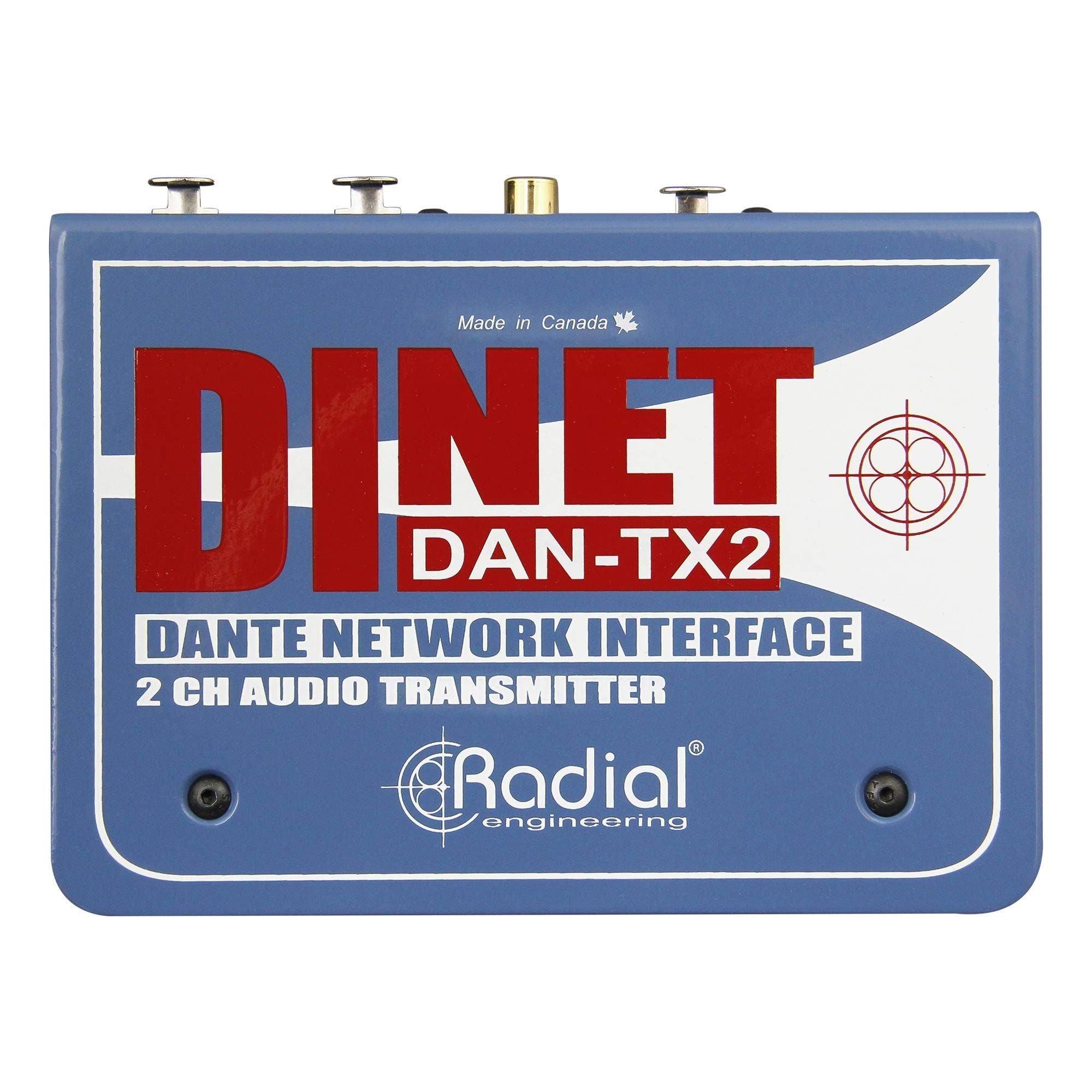 Radial DiNET DAN-TX2 2-Channel Dante Network Transmitter