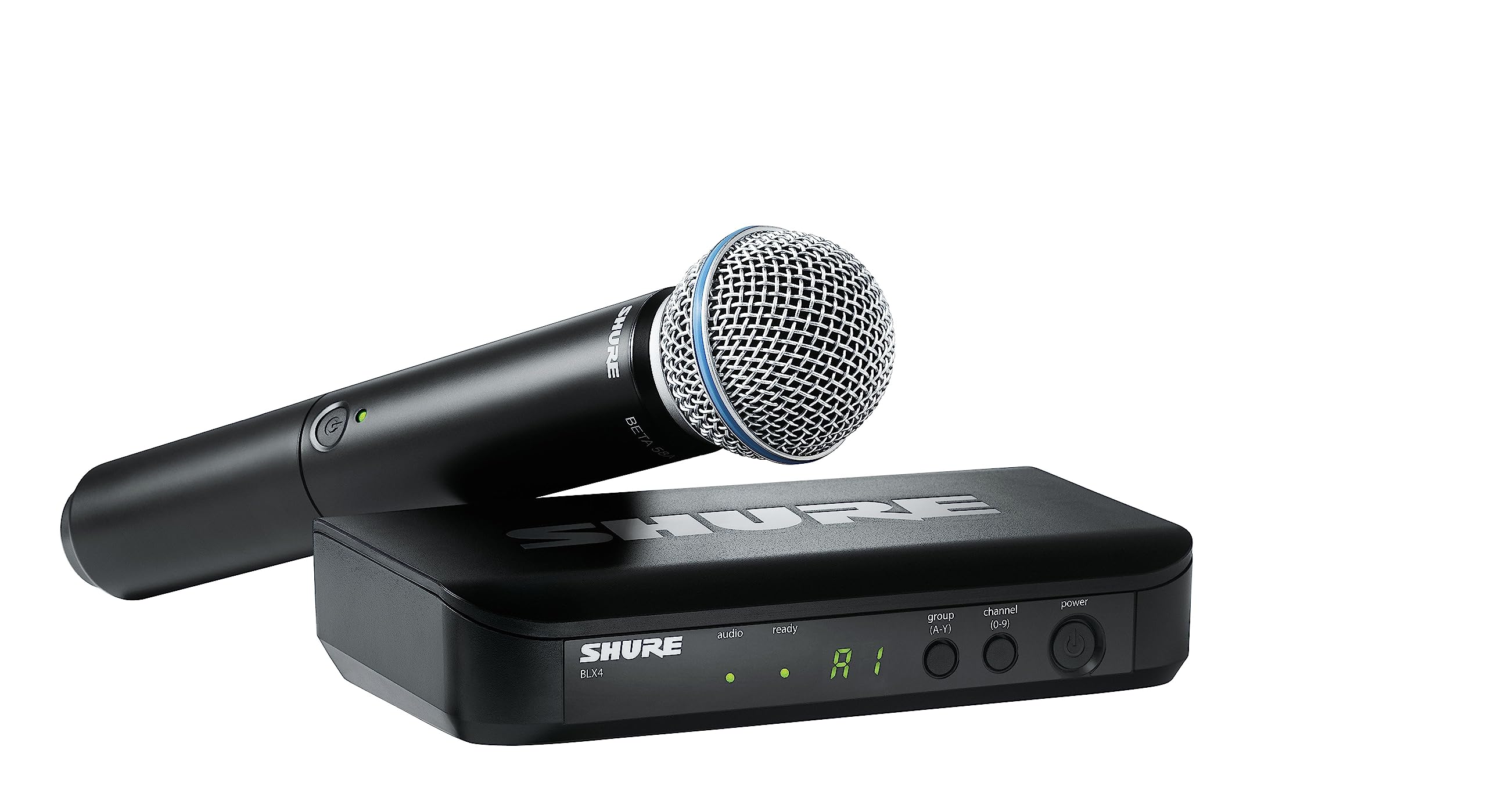 Shure BLX24R/B58 Handheld Wireless System with BETA58A Vocal Microphone, Rack Mount, H9