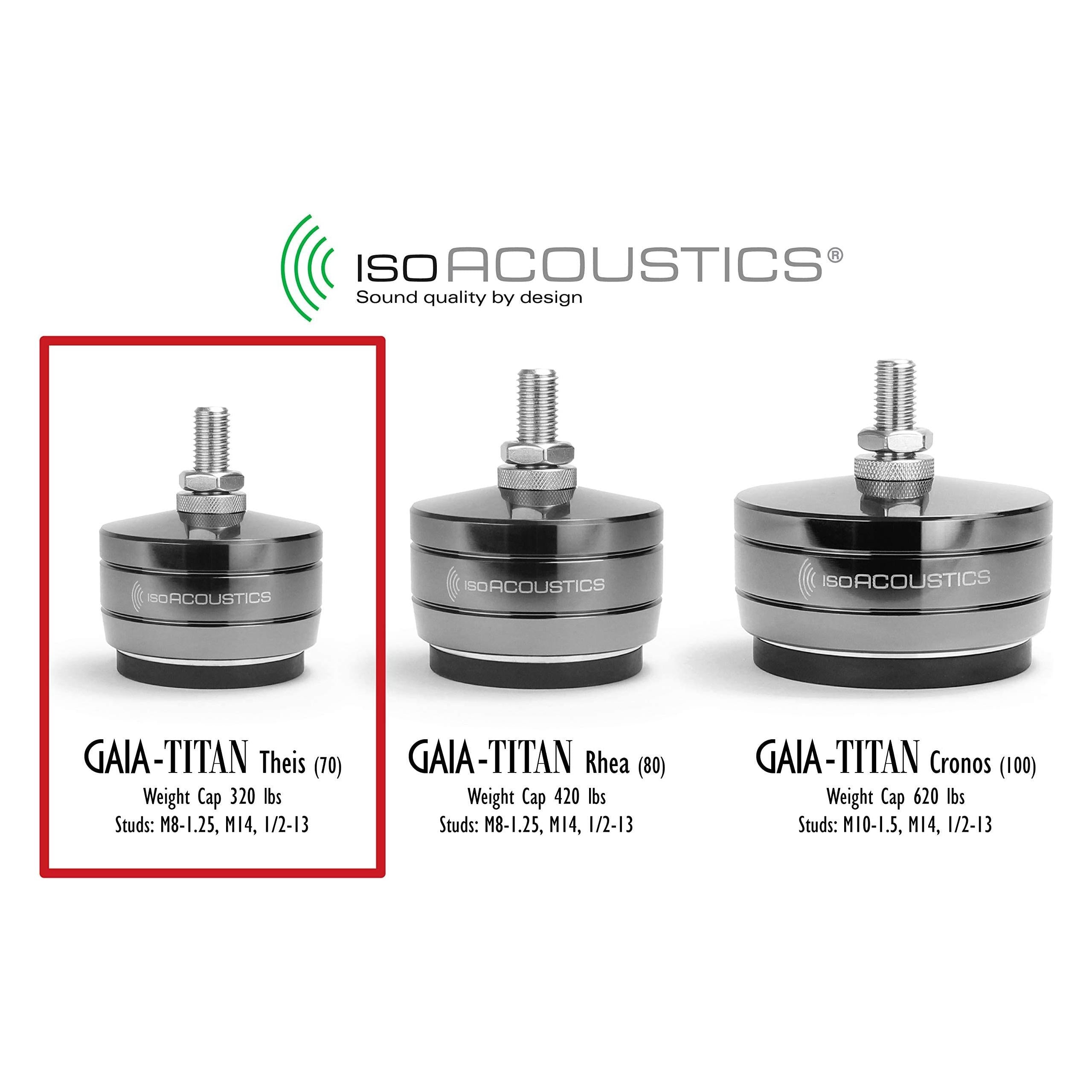 IsoAcoustics Gaia-Titan Series Isolation Feet for Speakers & Subwoofers (Set of 4)