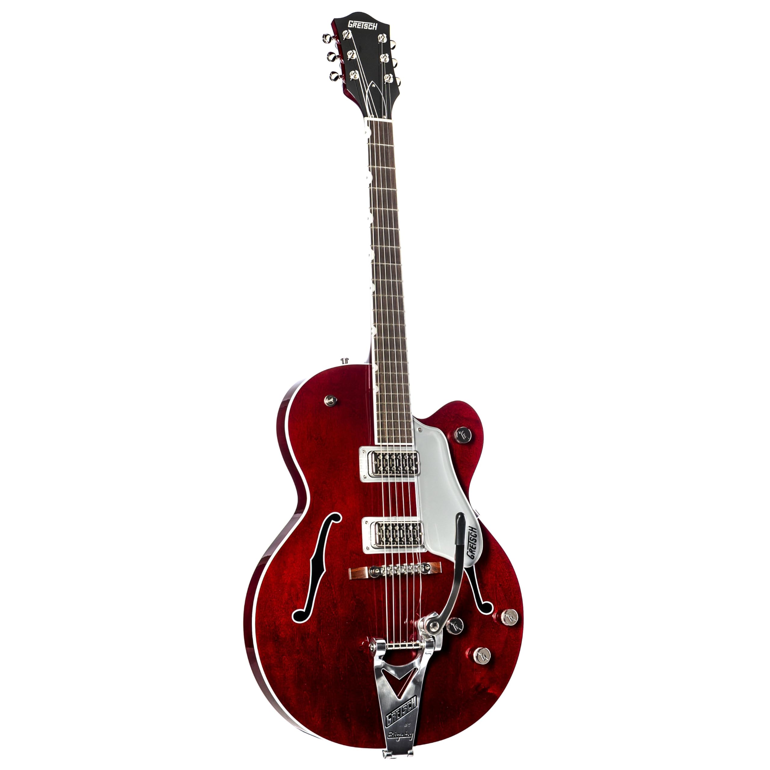 G6119T-ET Players Edition Tennessee Rose Electrotone Hollow Body 6-String Right-Handed Electric Guitar with String-Thru Bigsby, Rosewood Fingerboard (Dark Cherry Stain)