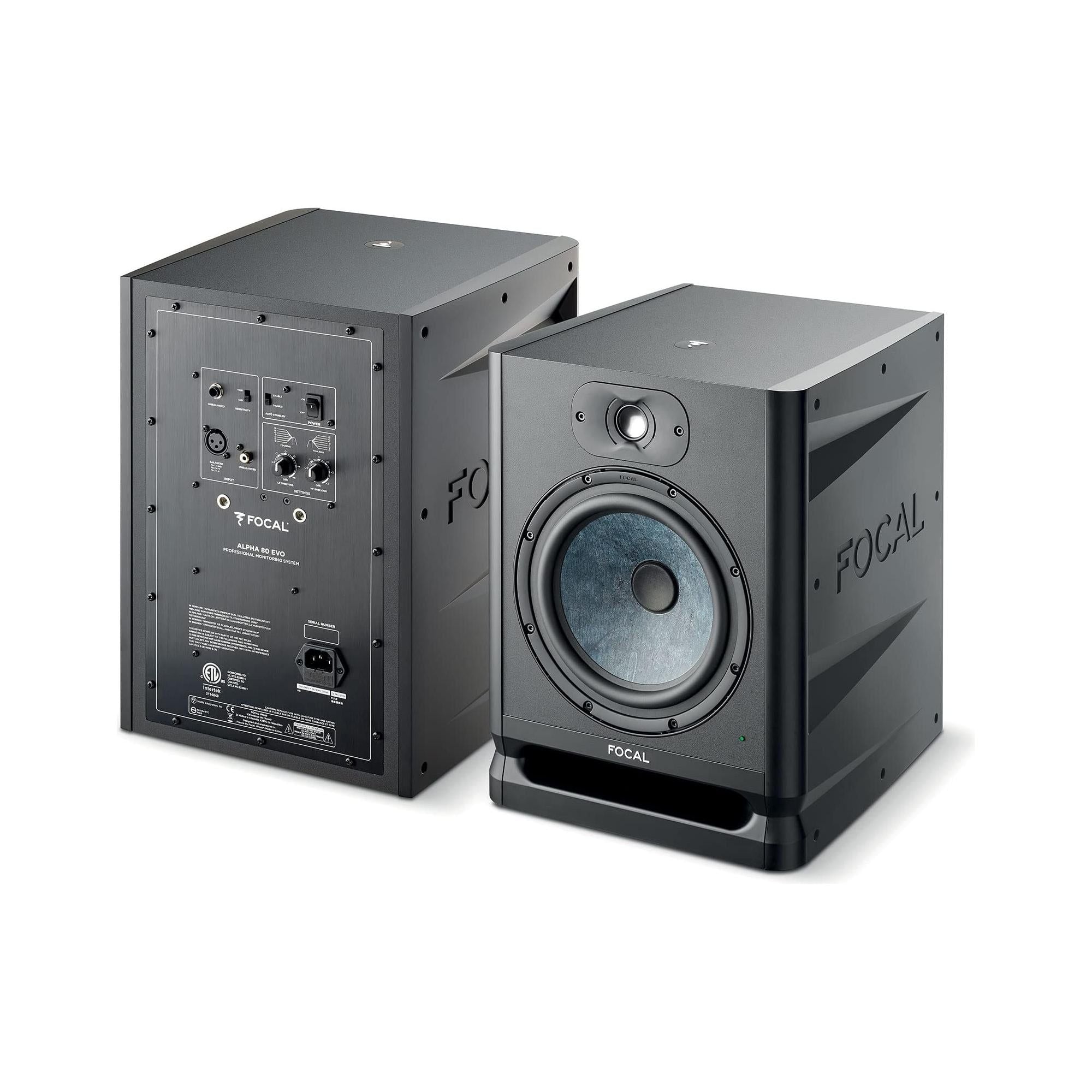 Focal Professional Alpha 80 Evo Studio Monitors - Black