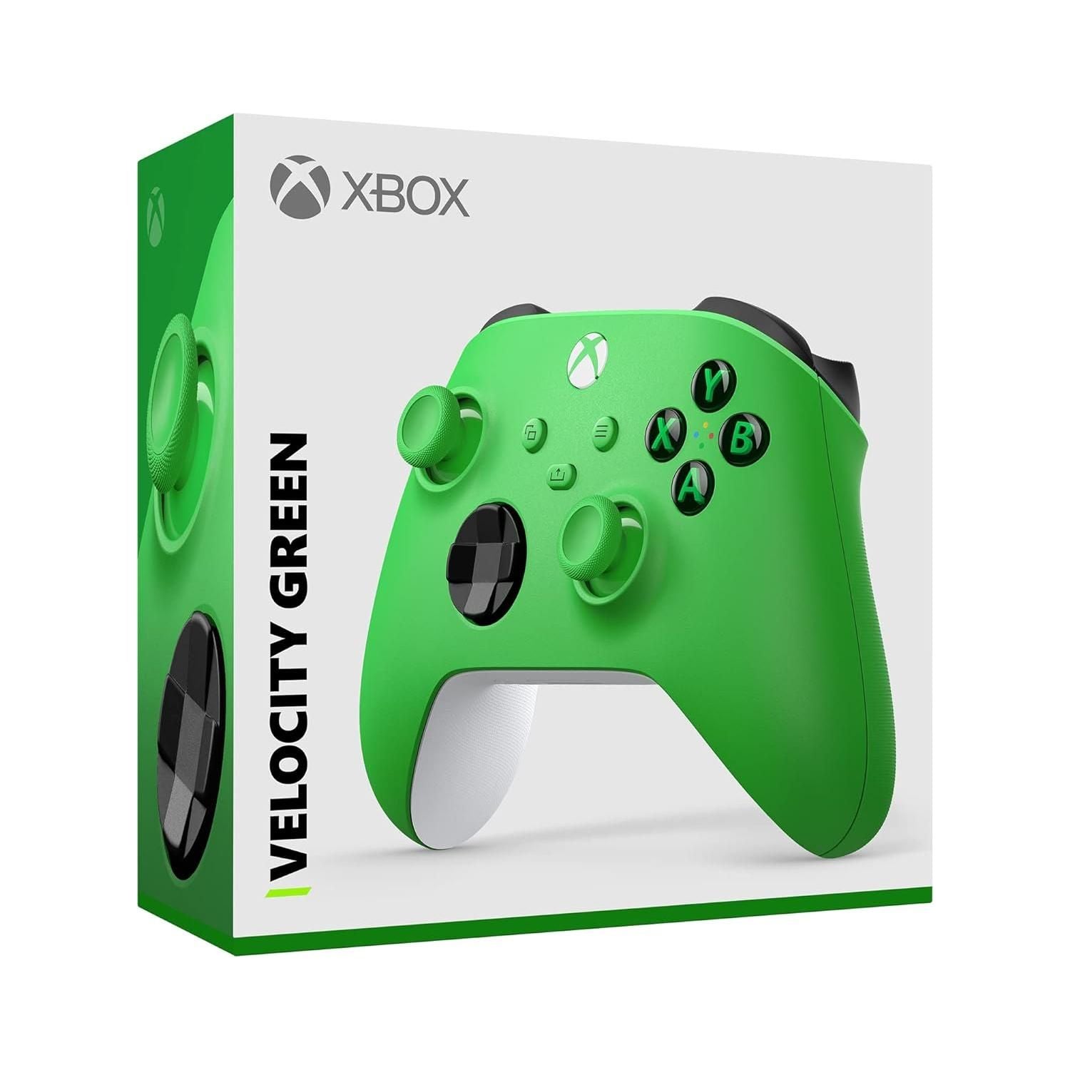 Xbox Core Wireless Gaming Controller – Velocity Green – Xbox Series X|S, Xbox One, Windows PC, Android, and iOS