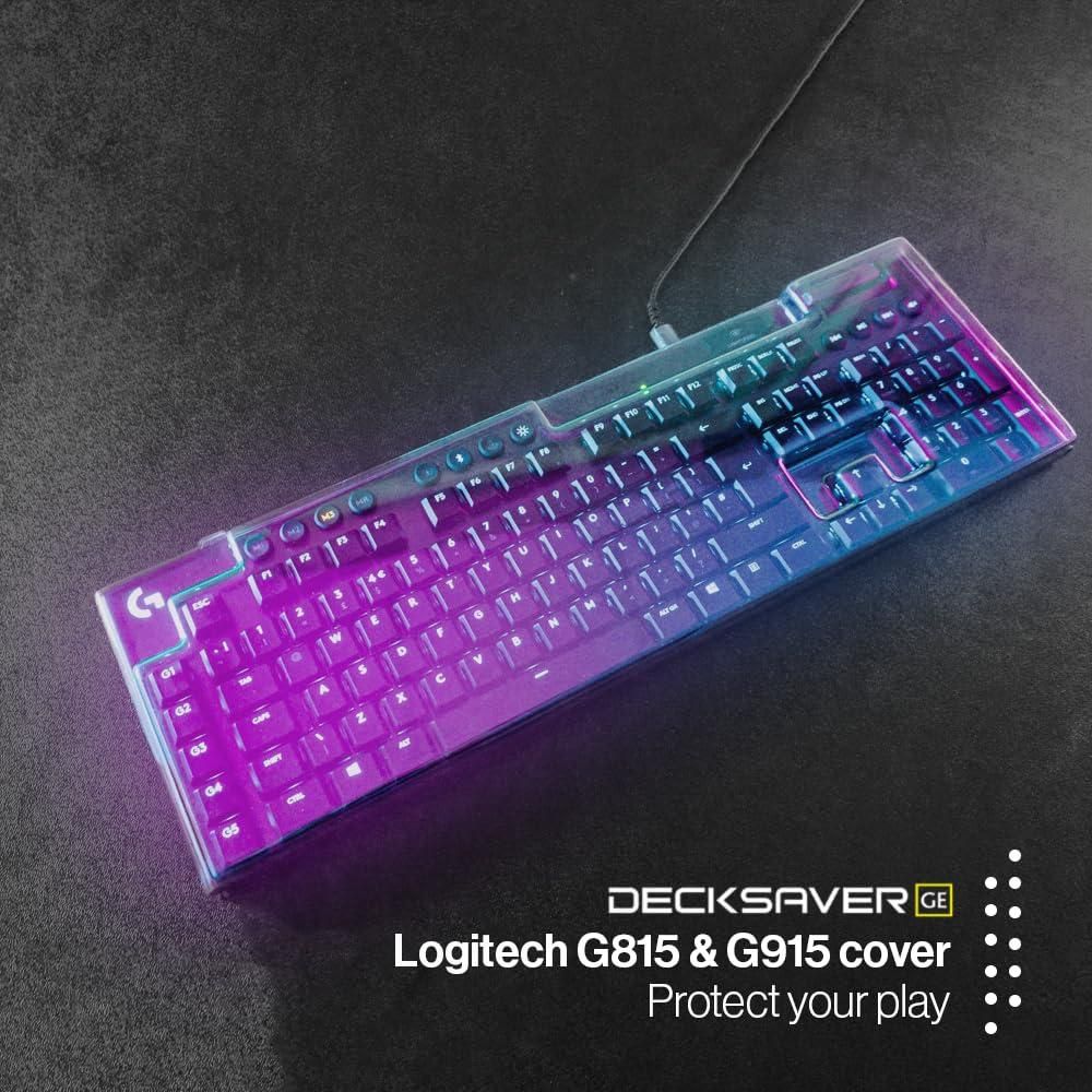 Decksaver GE Keyboard Cover Compatible with Logitech G915, G815, Clear Smoke