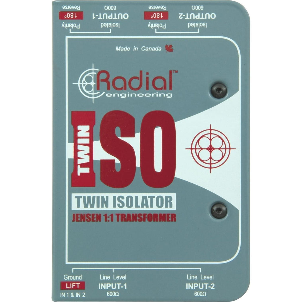 Radial TWIN ISO Passive Line-Level Isolator (Standard)