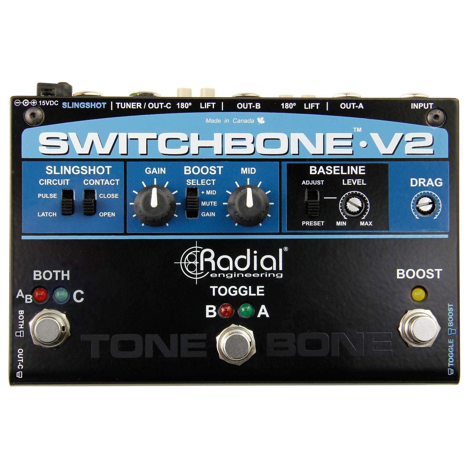 Radial Switchbone V2 ABY/C Amp Selector and Booster