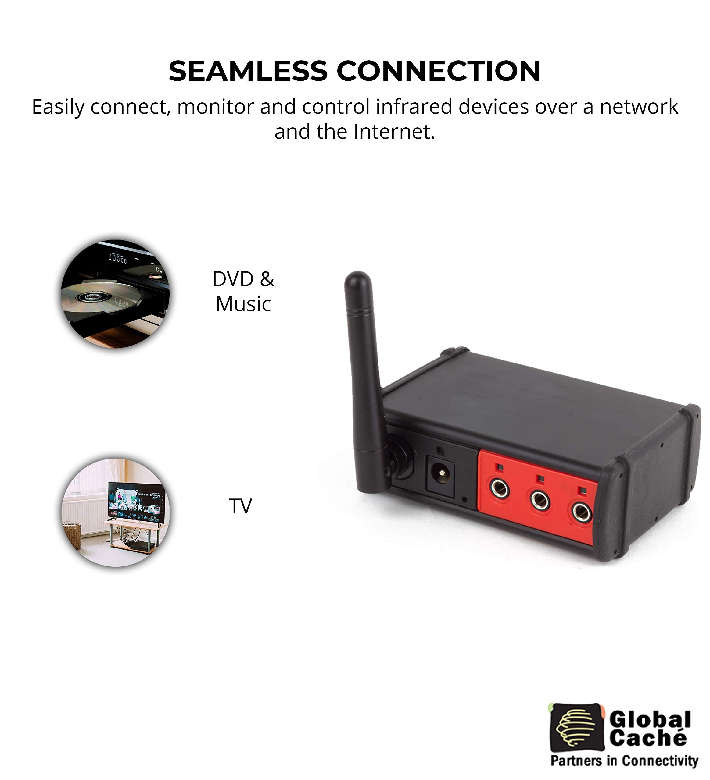 Global Caché WF2IR iTach WiFi to IR Module - Connects Infrared Controlled Devices to a Wi-Fi Network