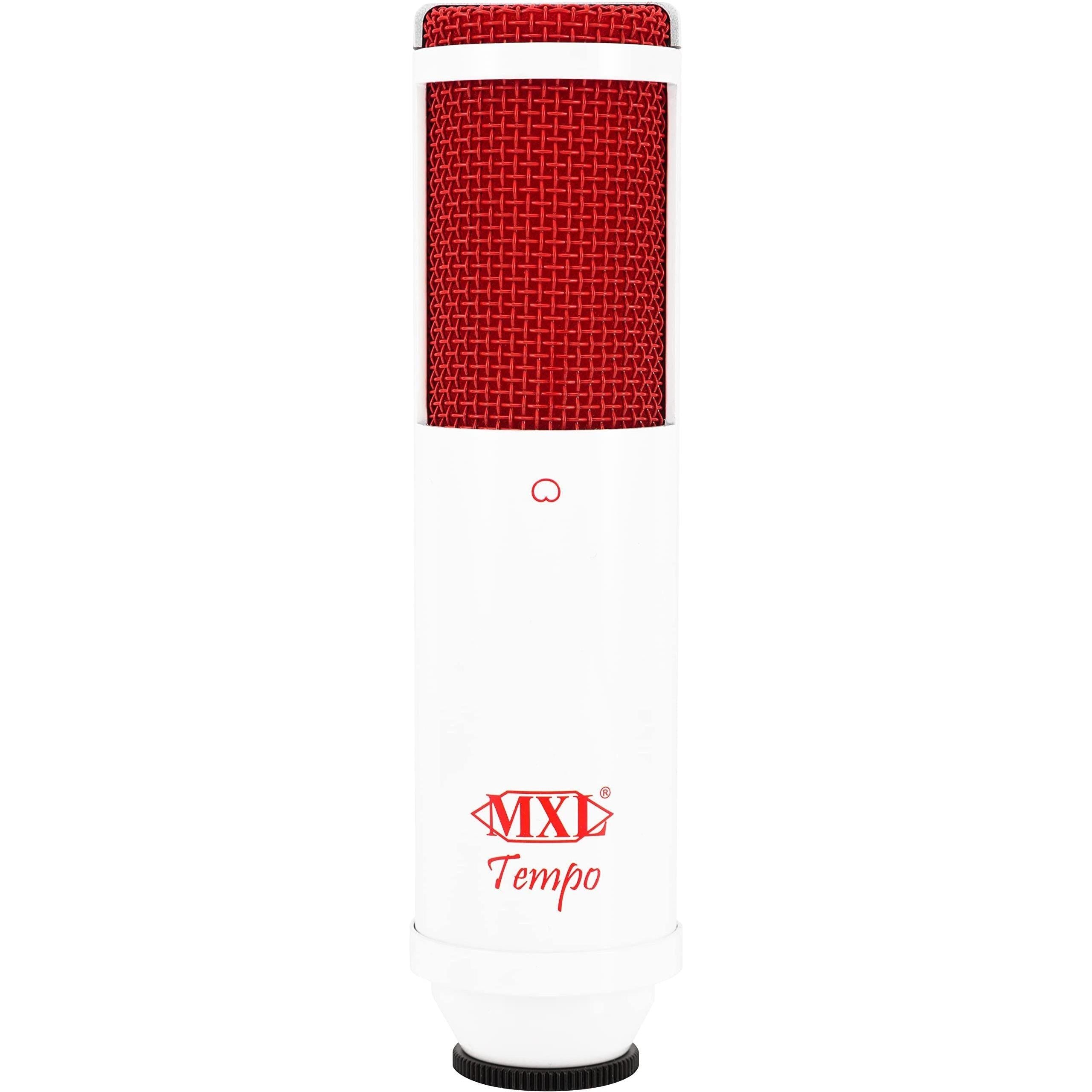 MXL TEMPO-KR Mac and PC Compatible USB 2.0 Powered Condenser Microphone - White/Red