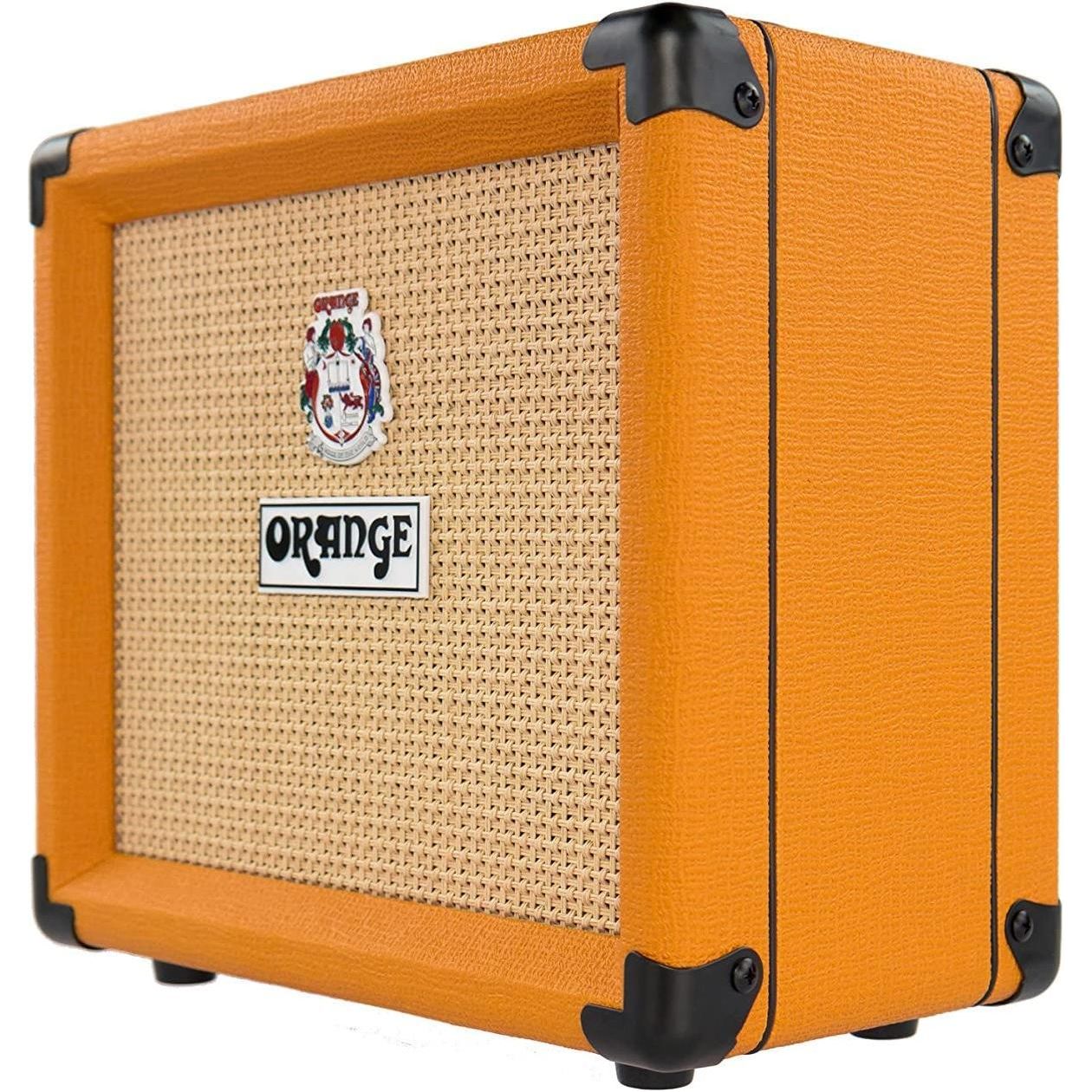 Orange Crush 12 12W 1x6 Guitar Combo Amp Bundle w/Pig Hog Woven Instrument Cable, Power Cable and Liquid Audio Polishing Cloth (3 Items)