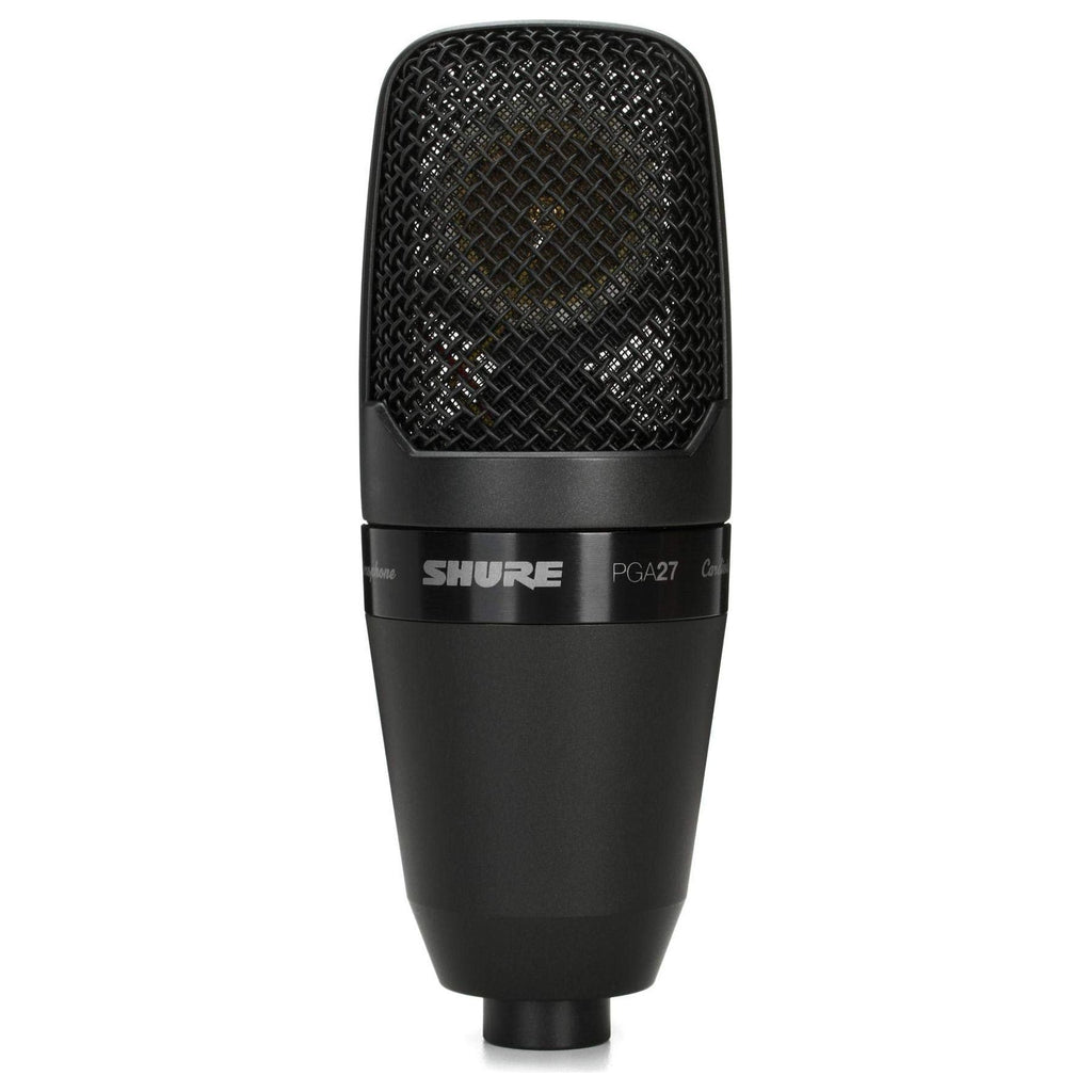 Shure PGA27-LC Large-Diaphragm Side-Address Cardioid Condenser Microphone with Shock-Mount and Carrying Case, No Cable