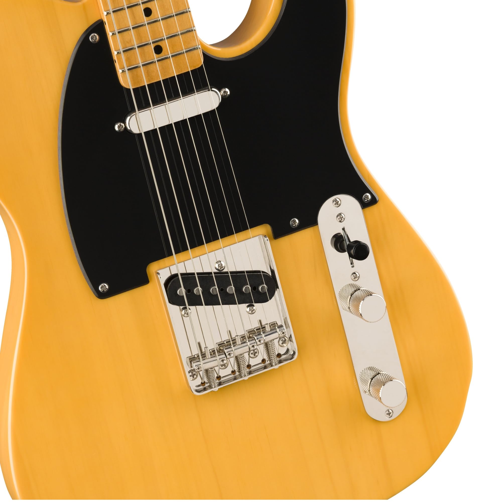 Squier Classic Vibe '50s Telecaster®, Maple Fingerboard, Butterscotch Blonde - 0374030550 Bundle w/ 12-Pack Guitar Pick and Liquid Audio Polishing Cloth