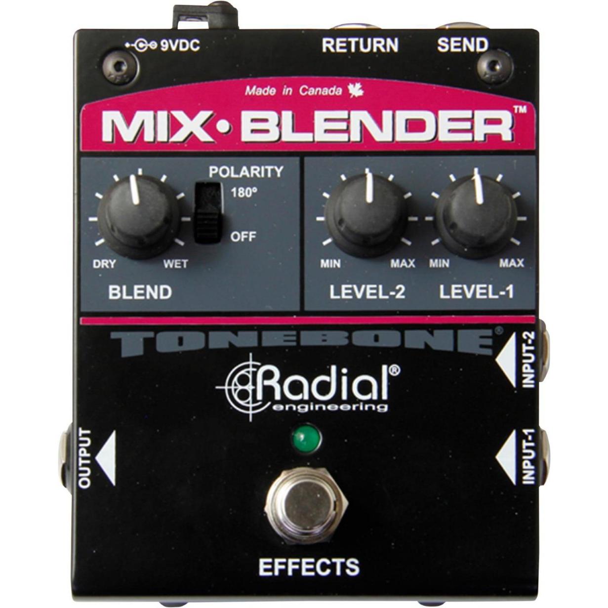 Radial Mix-Blender Dual Instrument Buffer, Mixer, and FX Loop Interface