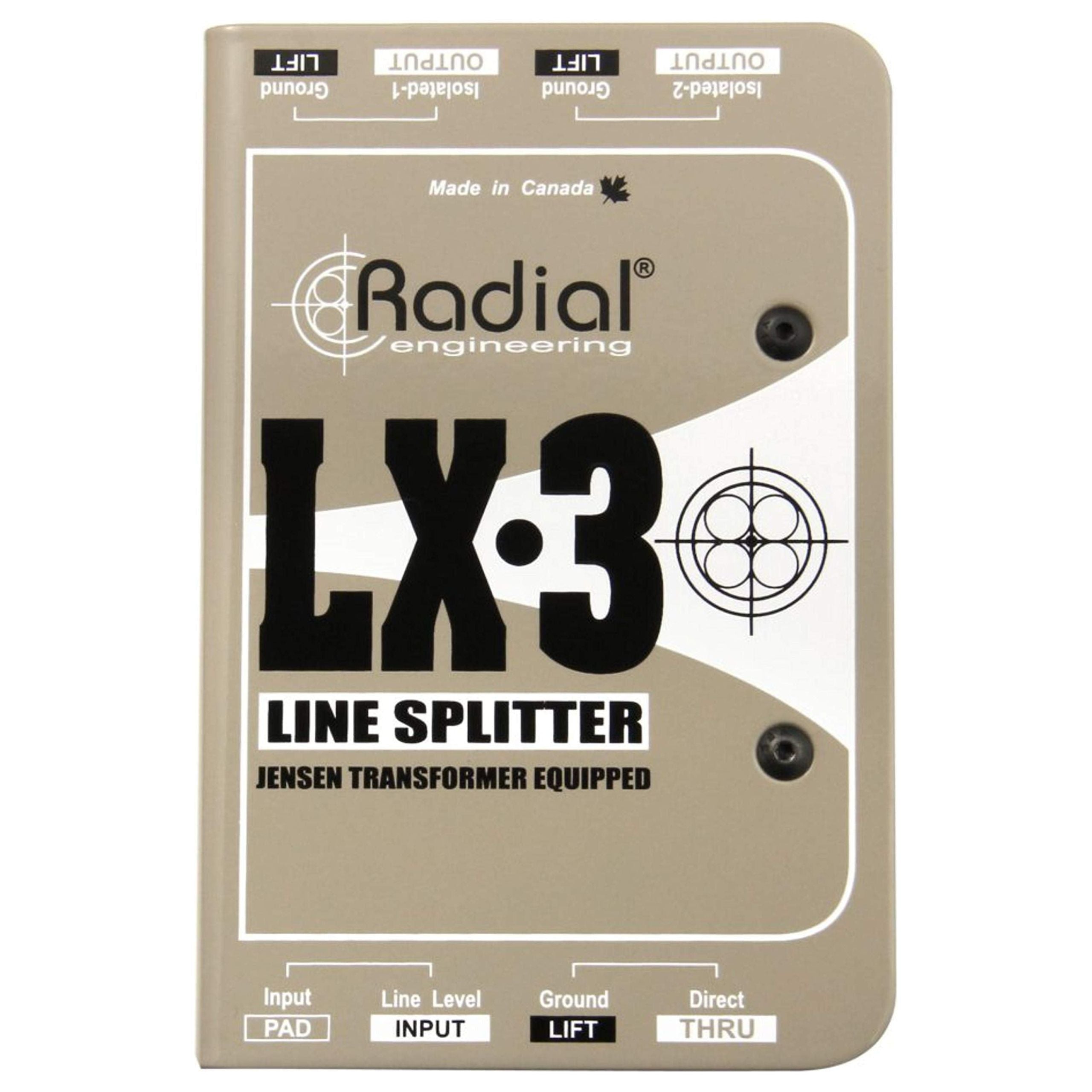 Radial LX3 3-Channel Balanced Line Splitter W Isolation