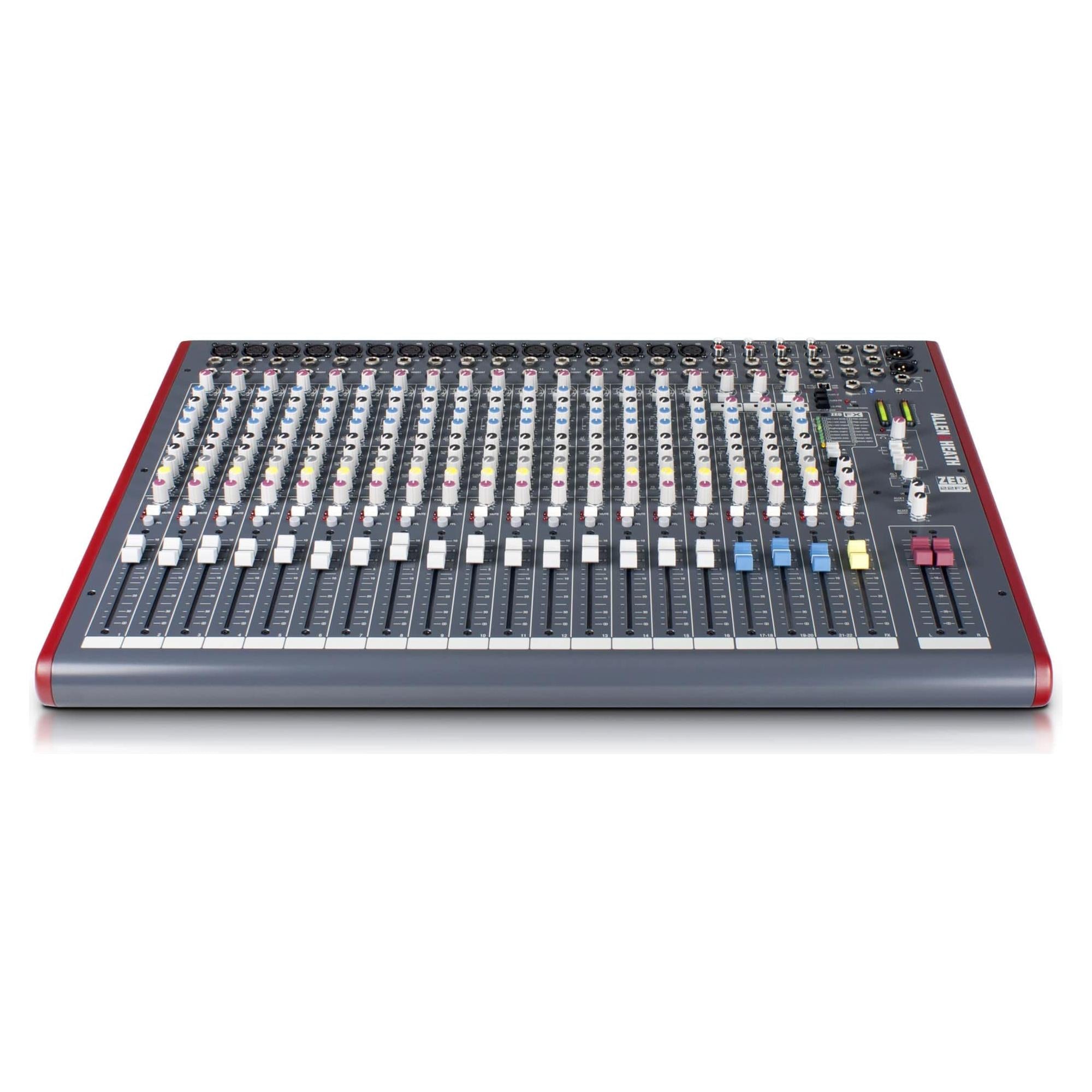 Allen & Heath ZED-22FX Multipurpose 22-Channel Mixer with FX for Live Sound and Recording