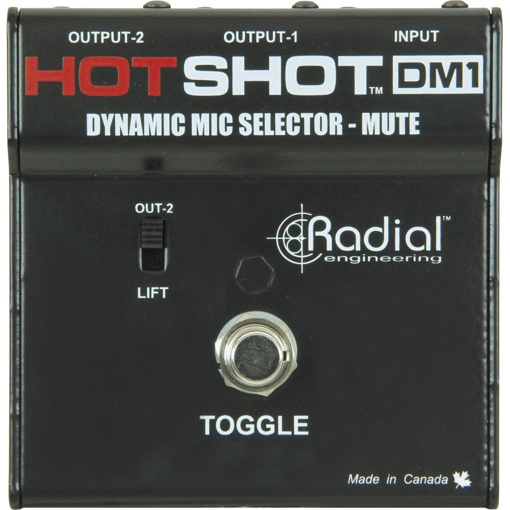 Radial Engineering HotShot DM1 Microphone Signal Muting Footswitch