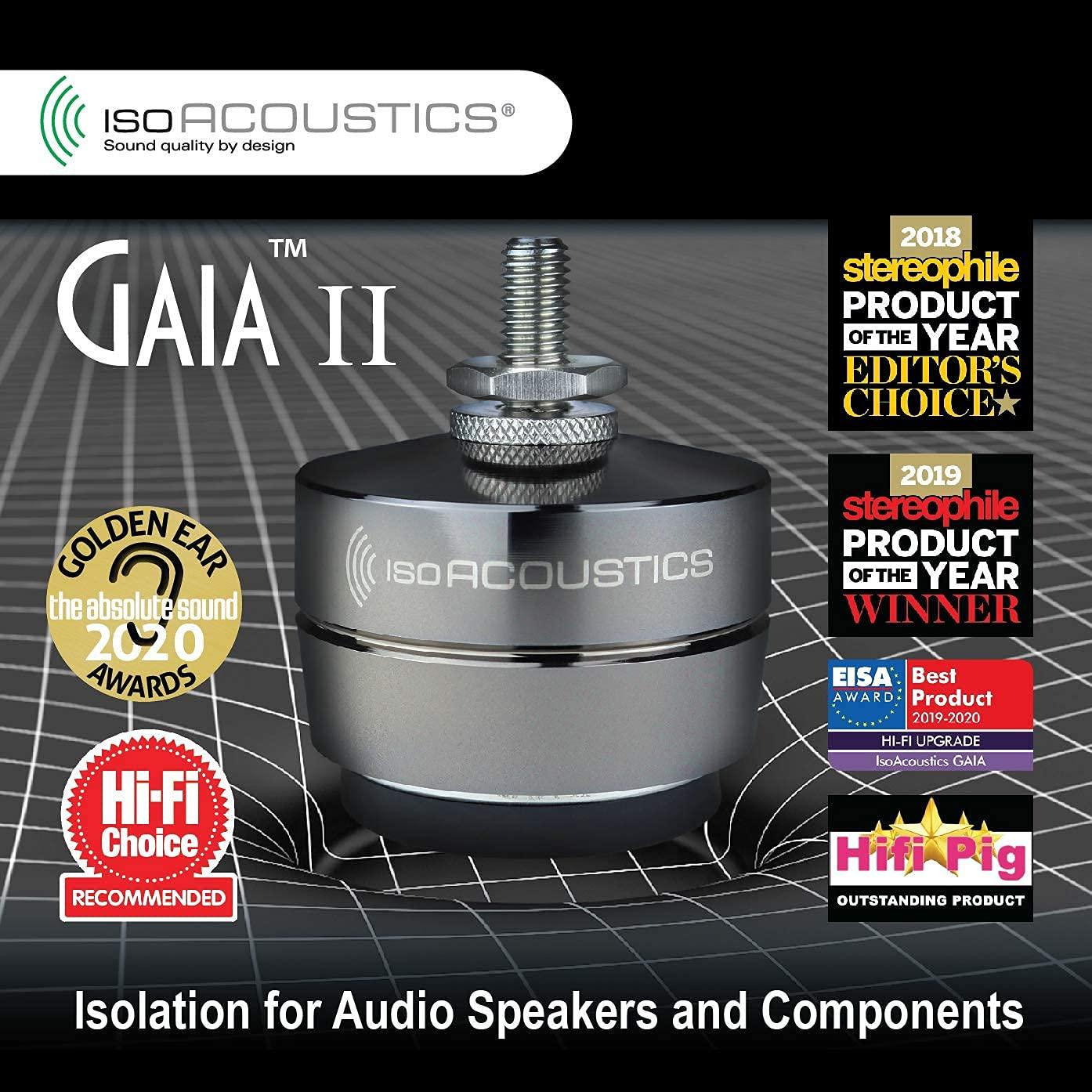 IsoAcoustics Gaia Series Isolation Feet for Speakers & Subwoofers (Set of 4)