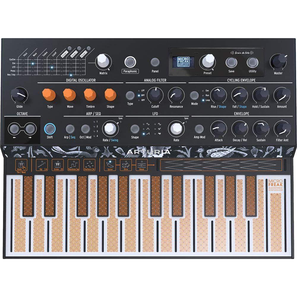 Digital DJ Gear Arturia MicroFreak Hybrid Analog/Digital Synthesizer with Gooseneck Mic