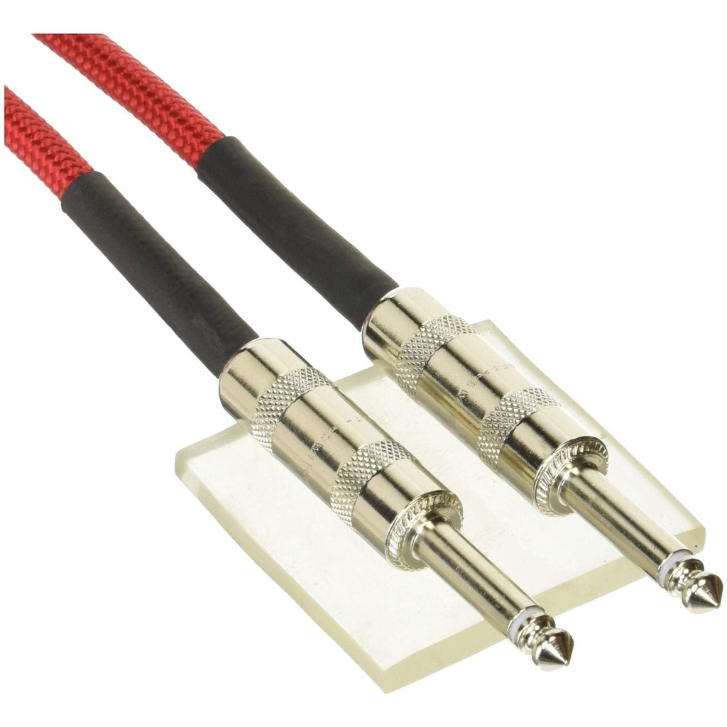 DiMarzio EP1710 Red Overbraided Instrument Cable (10 ft)