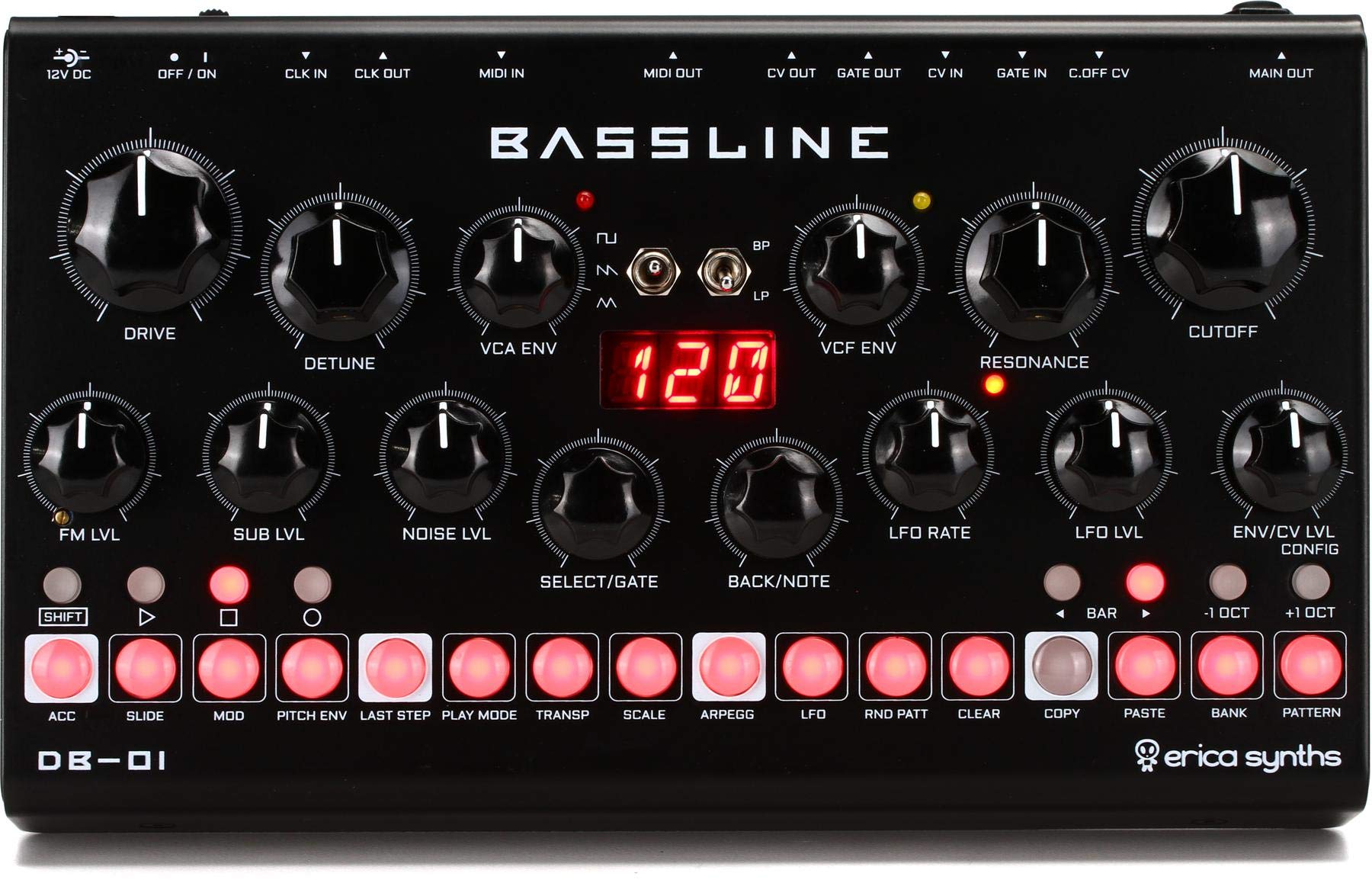 Erica Synths Bassline DB-01 Desktop Bassline Synthesizer