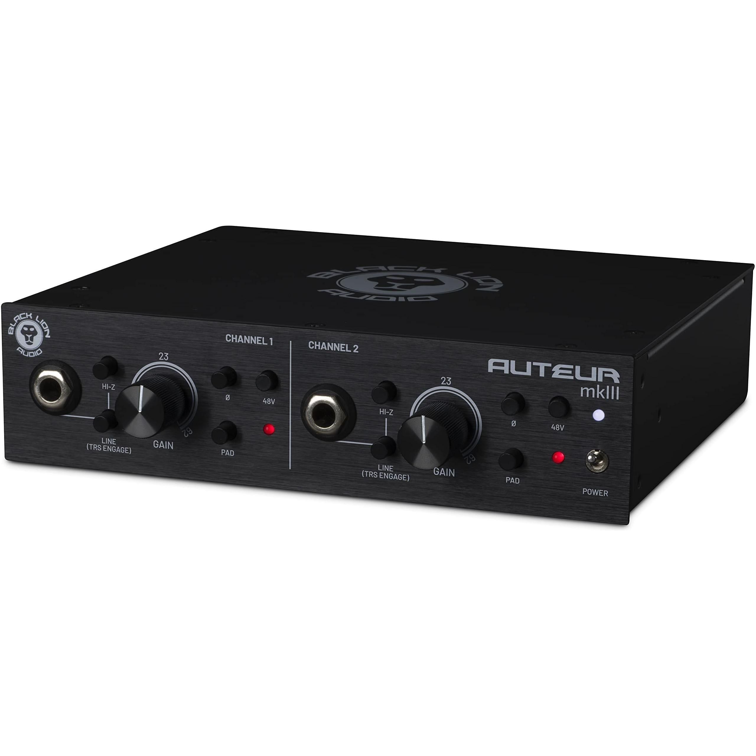 Black Lion Audio Auteur MK3 Dual Channel Microphone Preamp