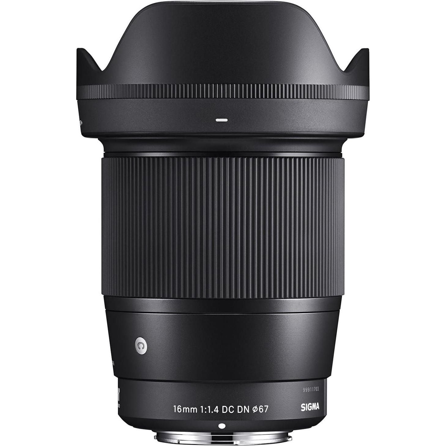 Sigma 16mm f/1.4 DC DN Contemporary Lens for Sony E (402965) Black