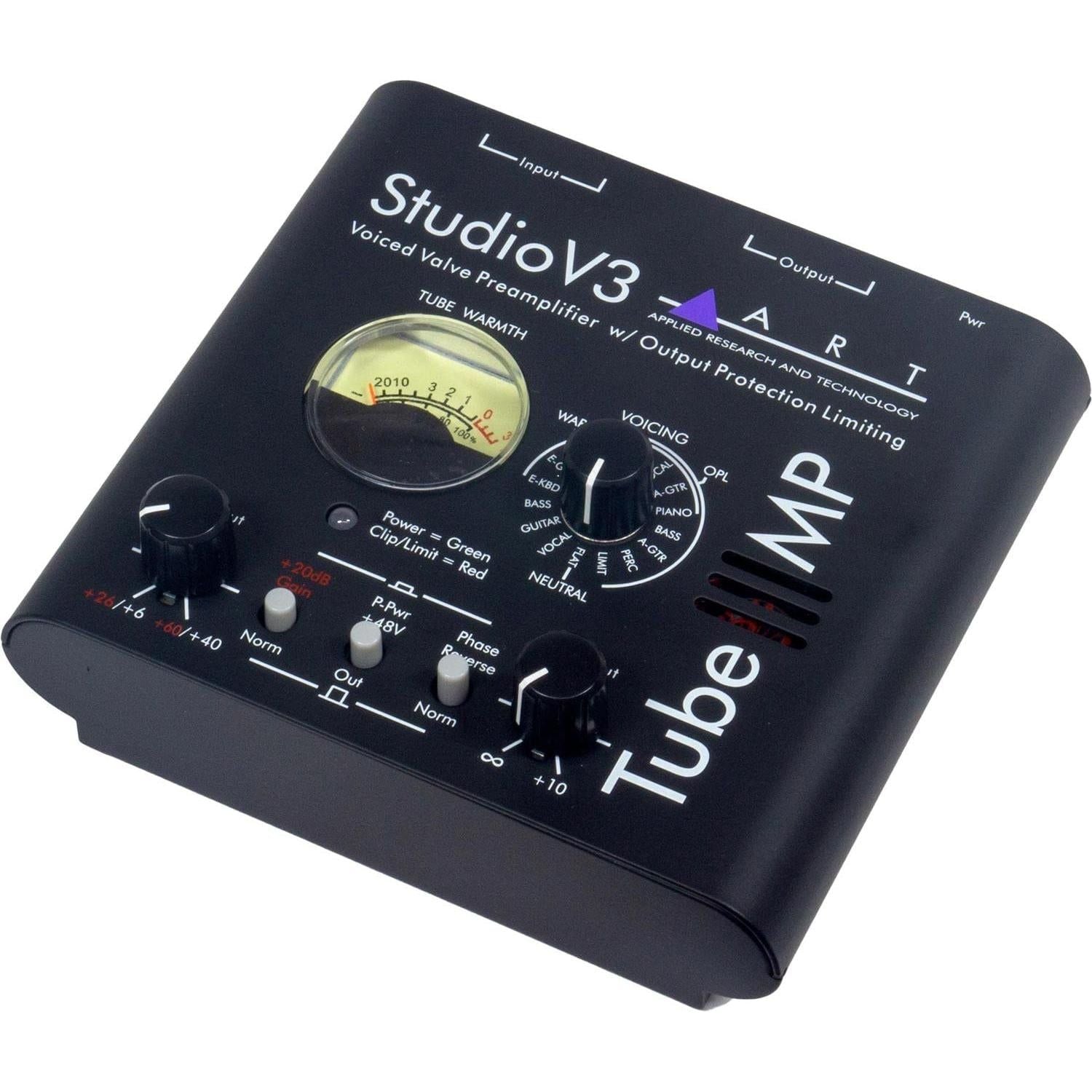 ART Studio V3 Voiced Valve Preamplifier with Output Protection Limiting Level and Phantom Power