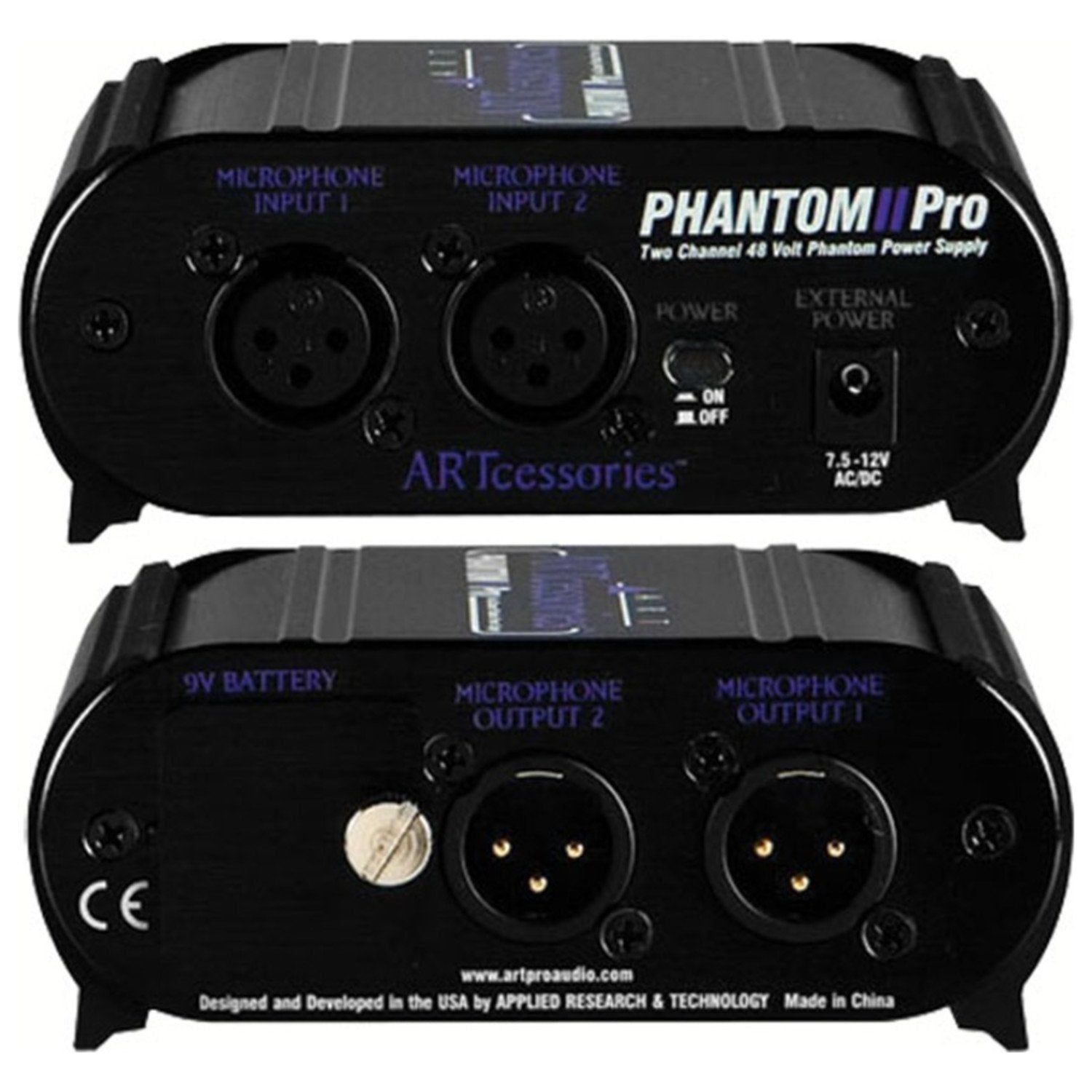 ART Phantom II Pro 2-Channel 48V Phantom Power Supply