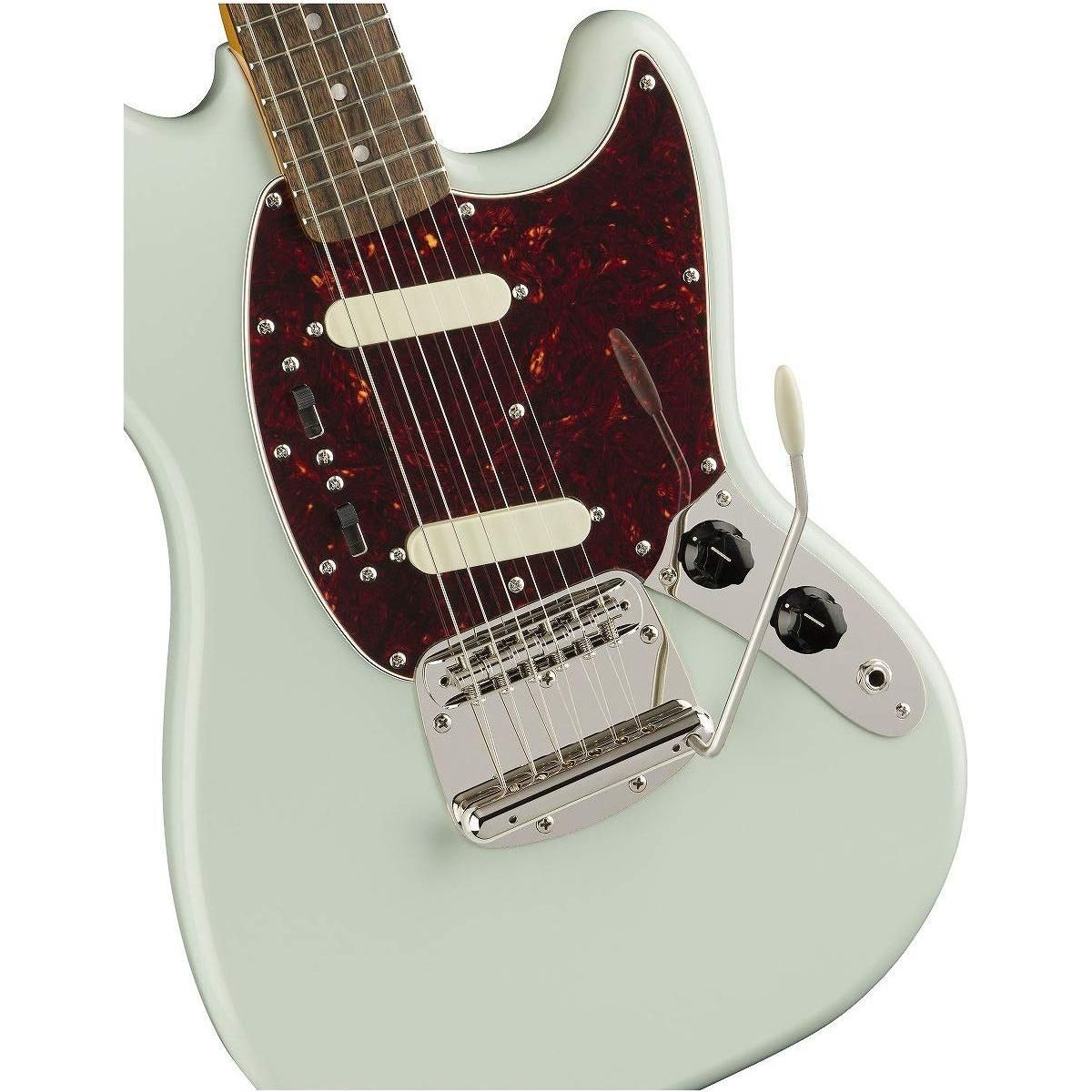 Squier Classic Vibe 60s Mustang Electric Guitar, with 2-Year Warranty, Sonic Blue, Laurel Fingerboard