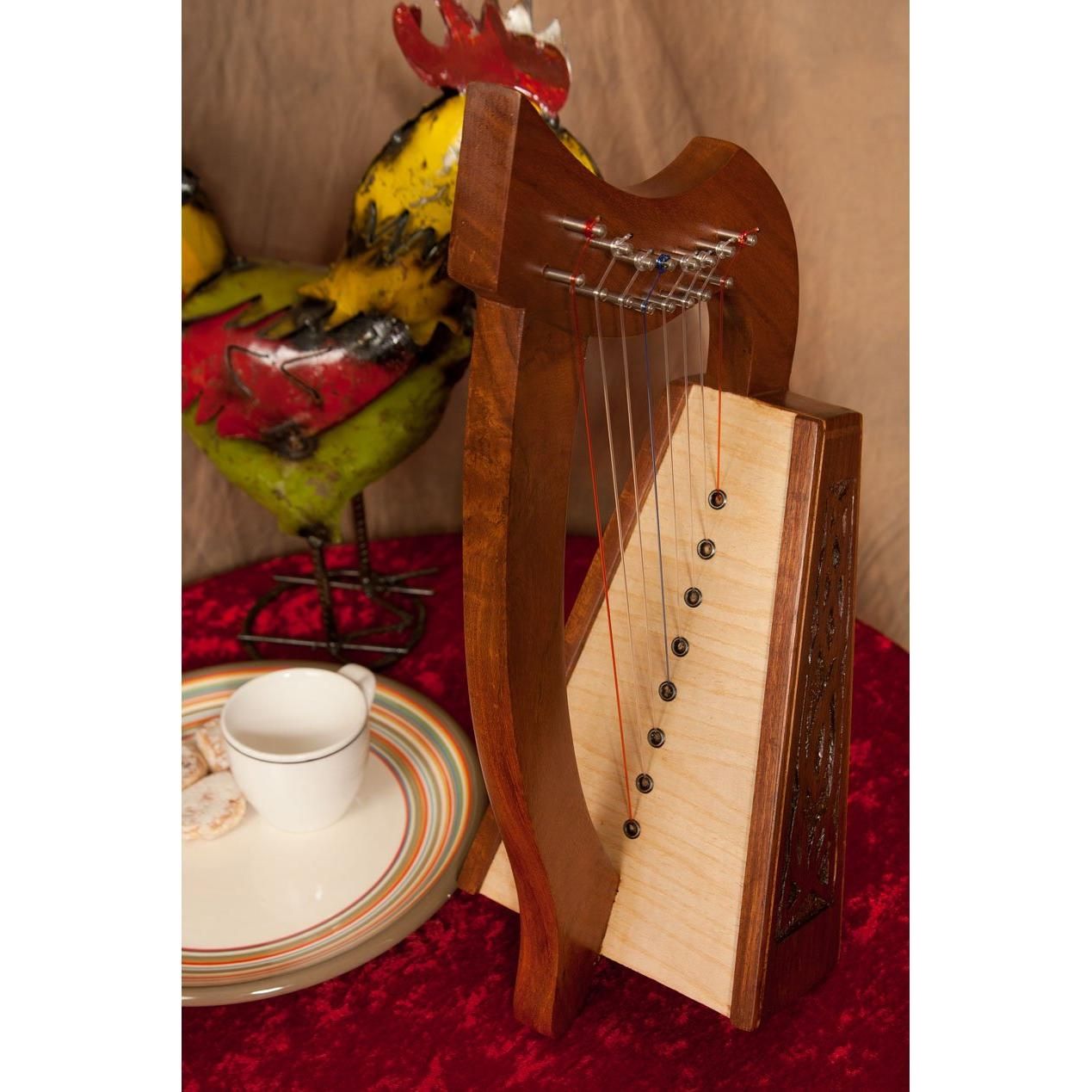 Roosebeck HLLA-K Lily Harp 8 Strings Knotwork Mini Harp 13.25" x 8" x 5.5"