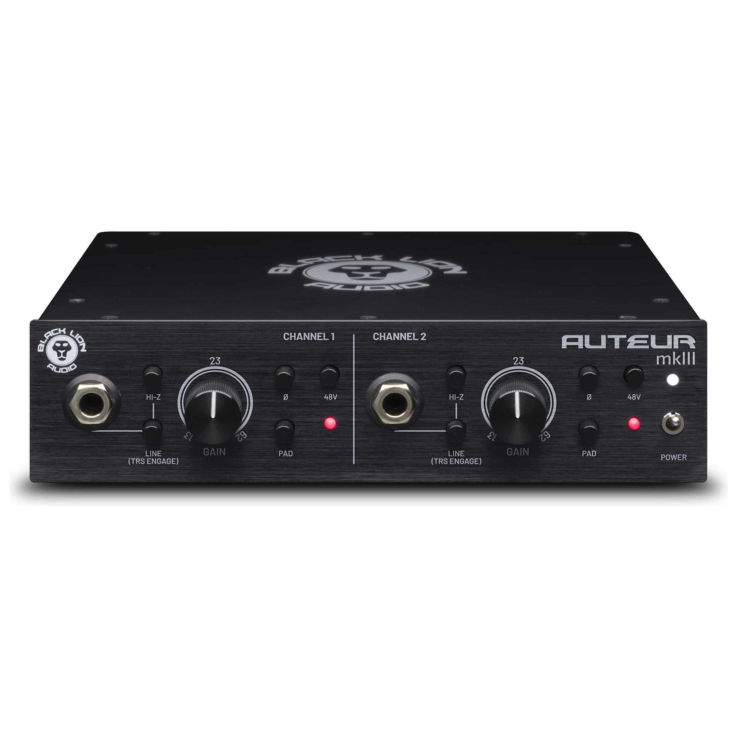 Black Lion Audio Auteur MK3 Dual Channel Microphone Preamp