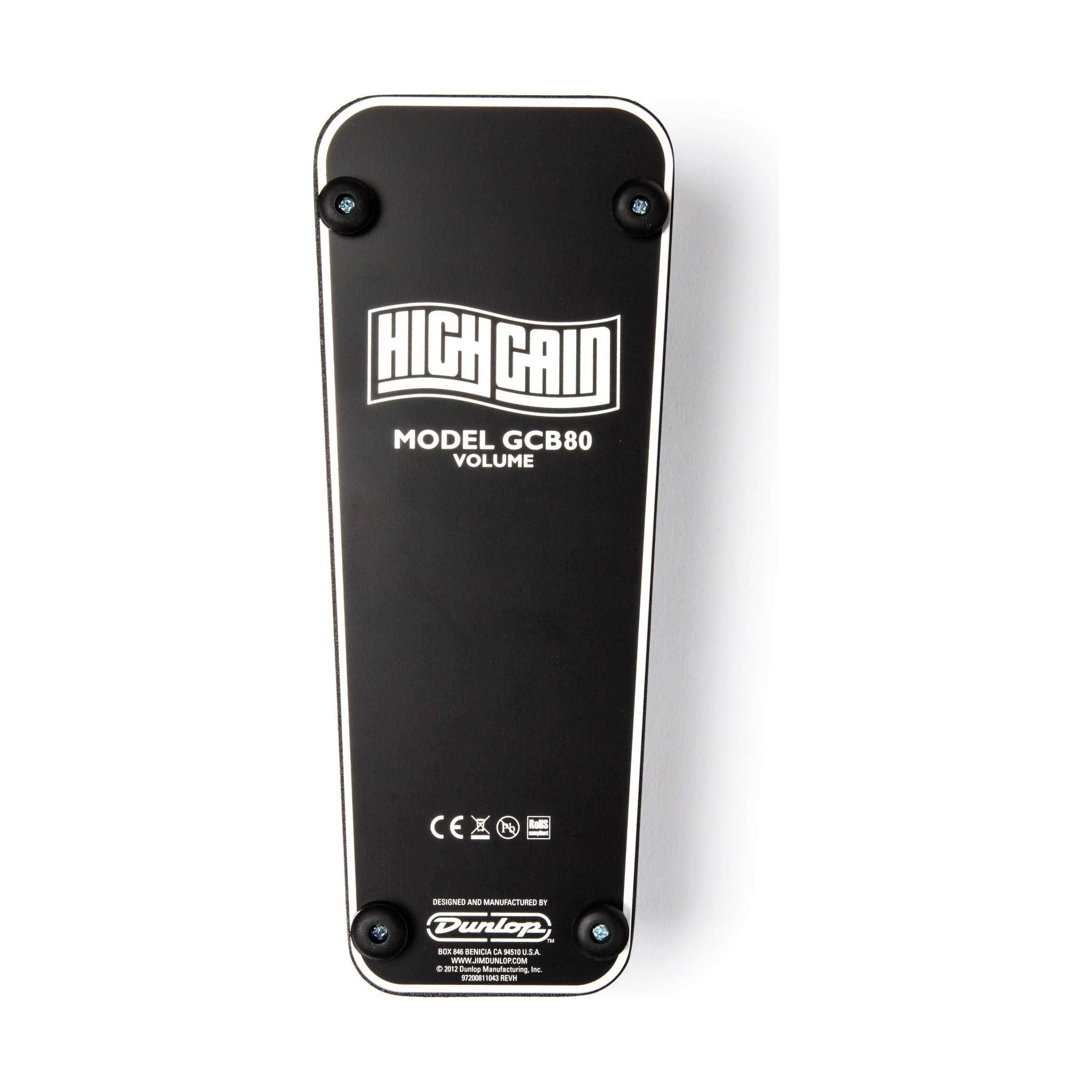 JIM DUNLOP High Gain Volume Pedal GCB80 Guitar Effects Pedal