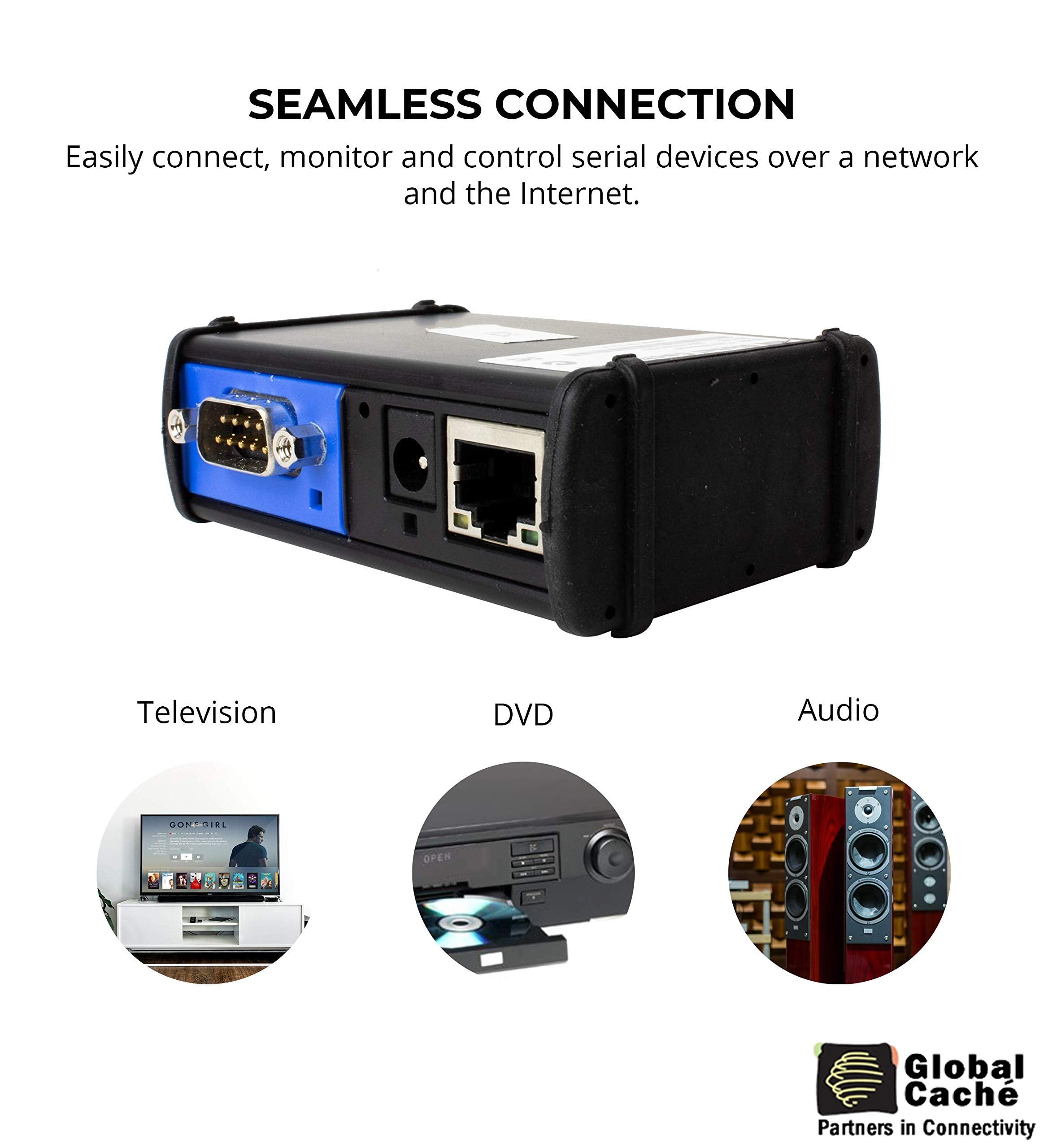 Global Caché IP2SL iTach TCP/IP to Serial Converter - Connects RS232 Control Devices to a Wired Ethernet