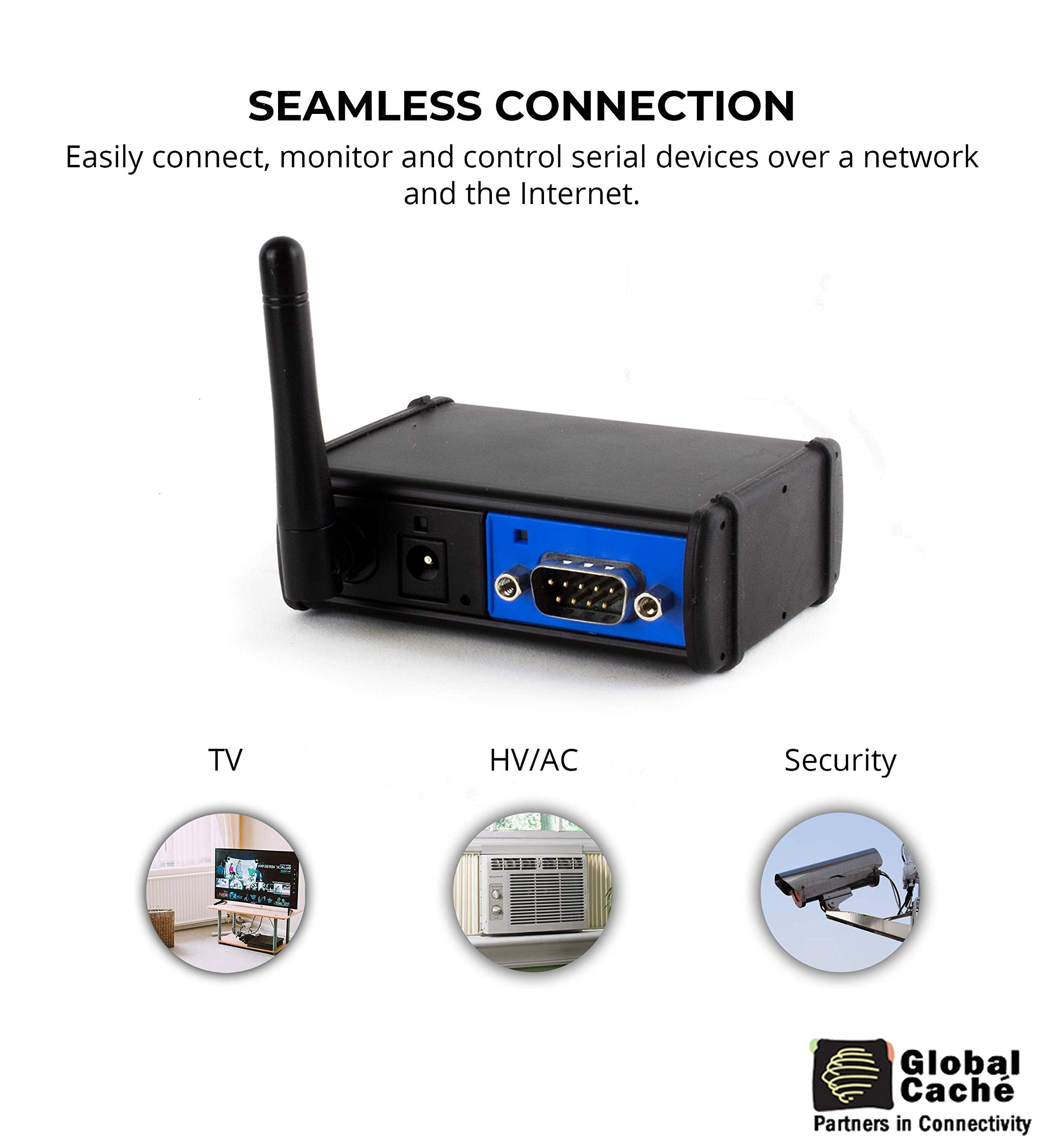 Global Caché WF2SL iTach WiFi to Serial Module - Connects RS232 Control Devices to a Wi-Fi Network