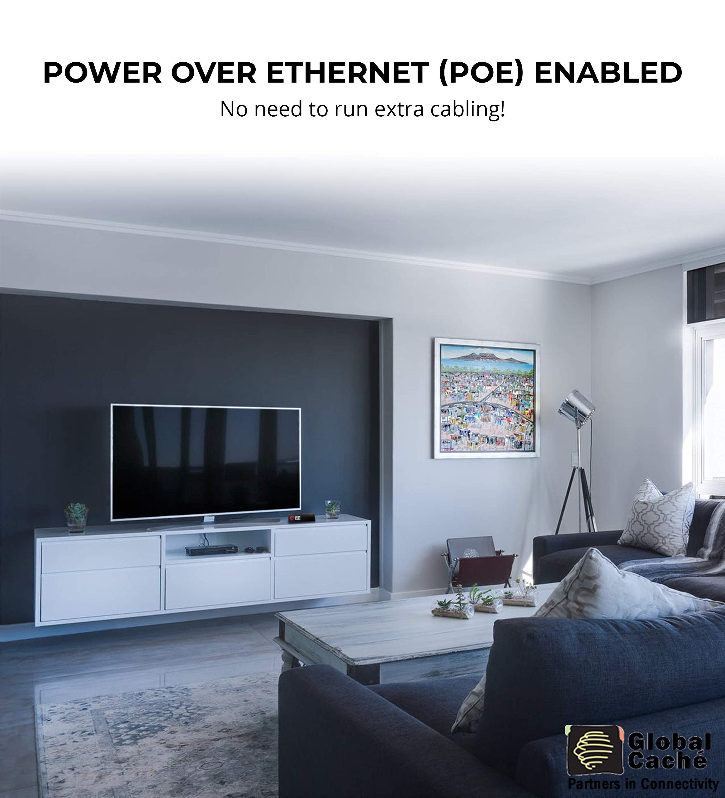 Global Caché IP2SL-P iTach TCP/IP to Serial Converter with Power Over Ethernet (PoE) - Connects RS232 Control Devices to a Wired Connection