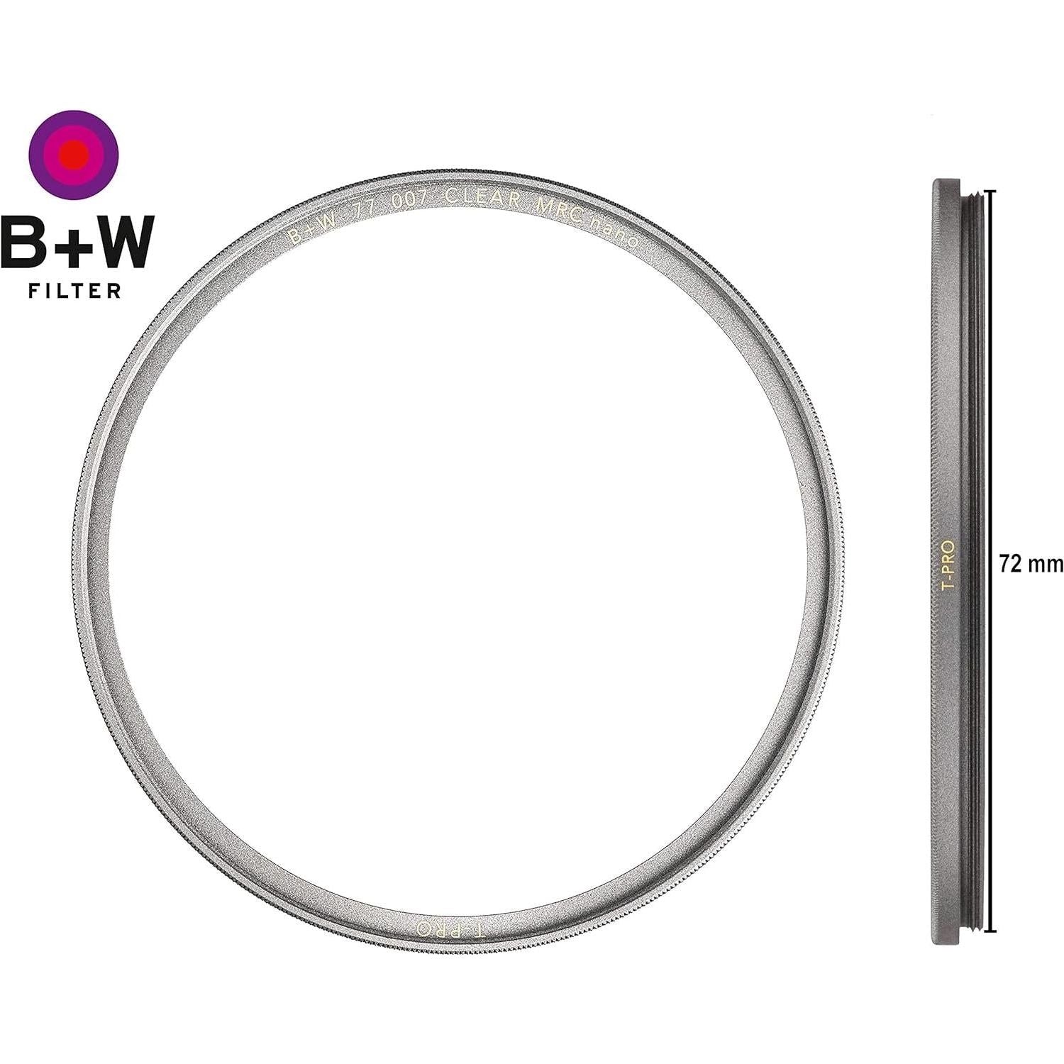 B + W Clear Protection Filter for Camera Lens