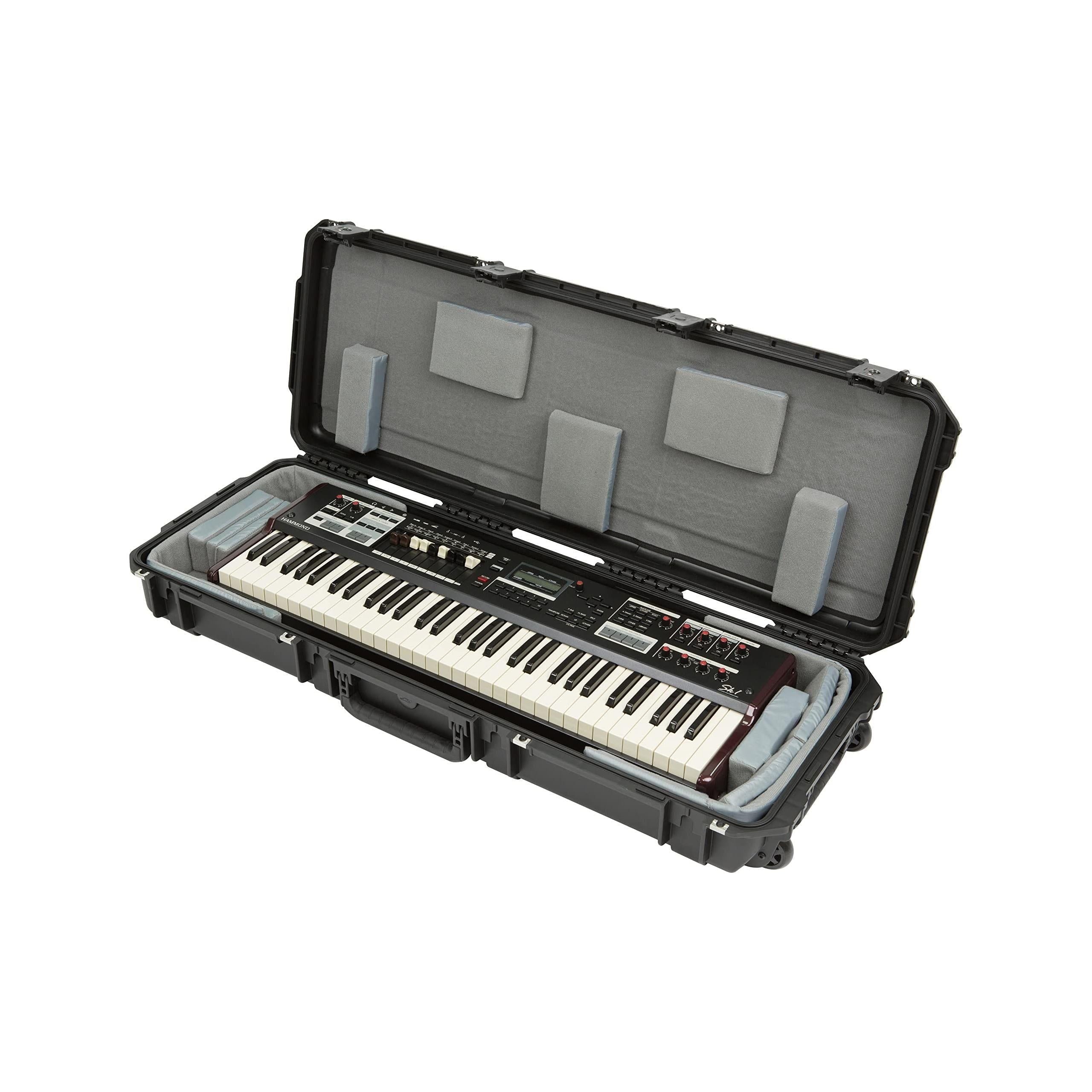 SKB w/Think Tank Interior: 39.5" x 13.5" x 3.75" 3i-4214-TKBD iSeries 4214-5 Narrow 61-Note Keyboard Case