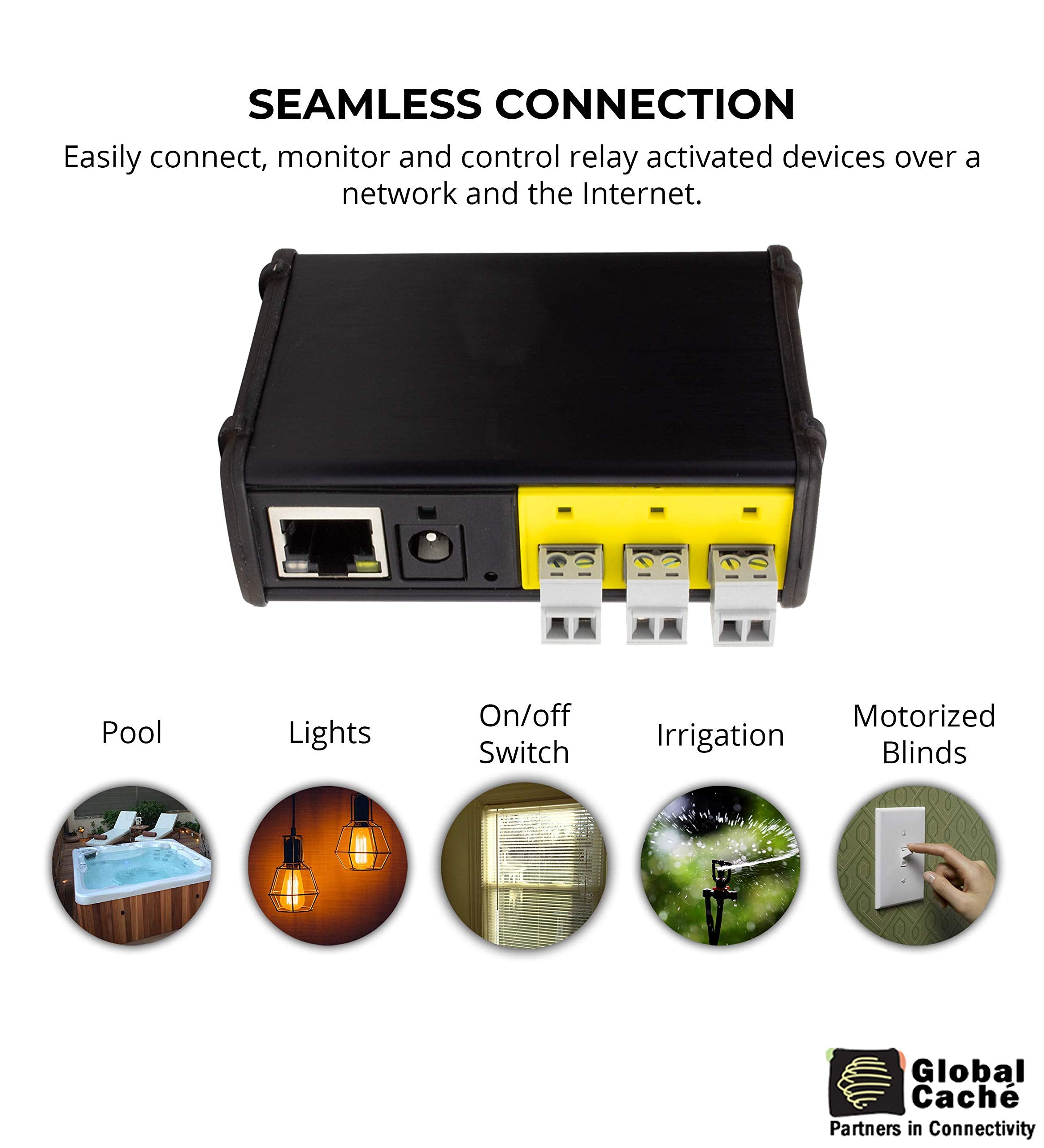 Global Caché IP2CC iTach TCP/IP to Contact Closure Converter - Connects Relay Devices to a Wired Connection