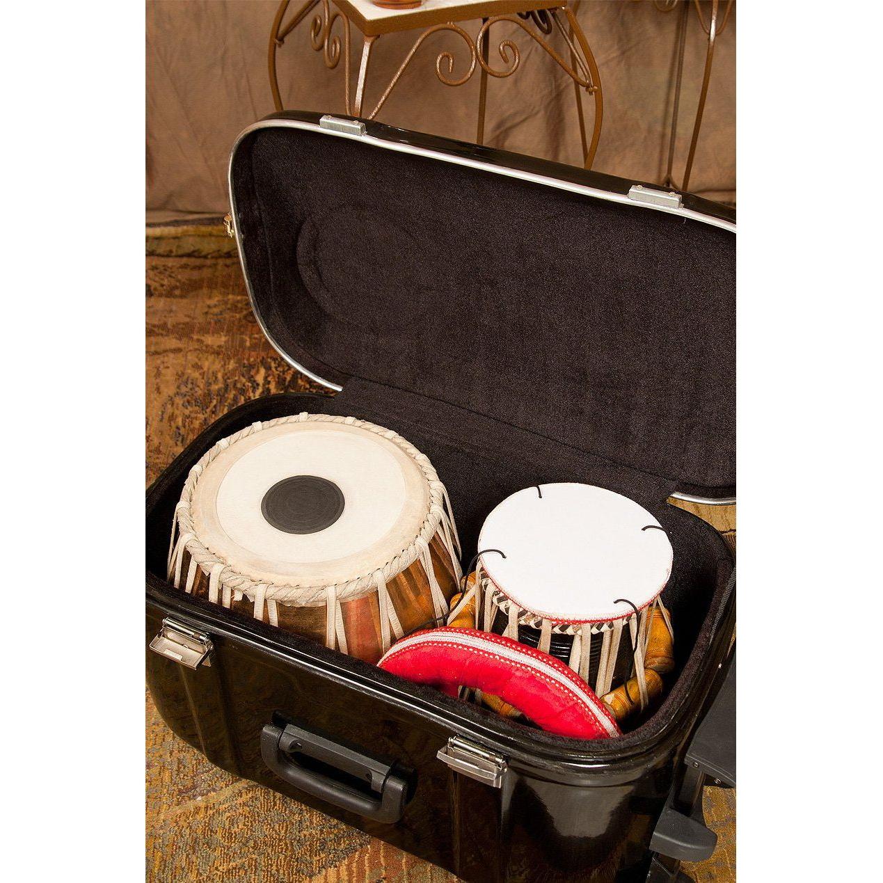 banjira Wheeled Fiberglass Case for Tabla Set - Black