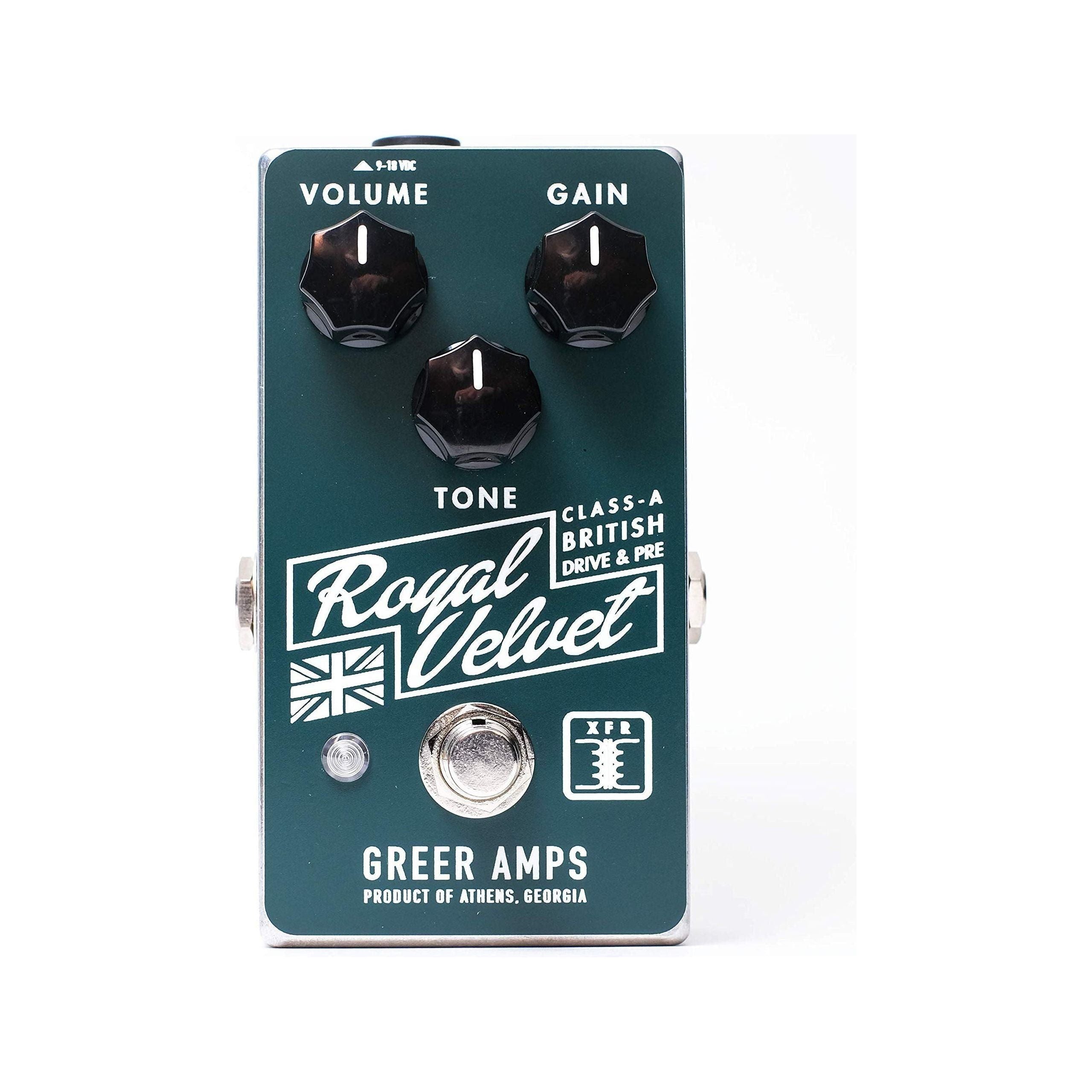 Greer Amps Royal Velvet Overdrive Guitar Effects Pedal