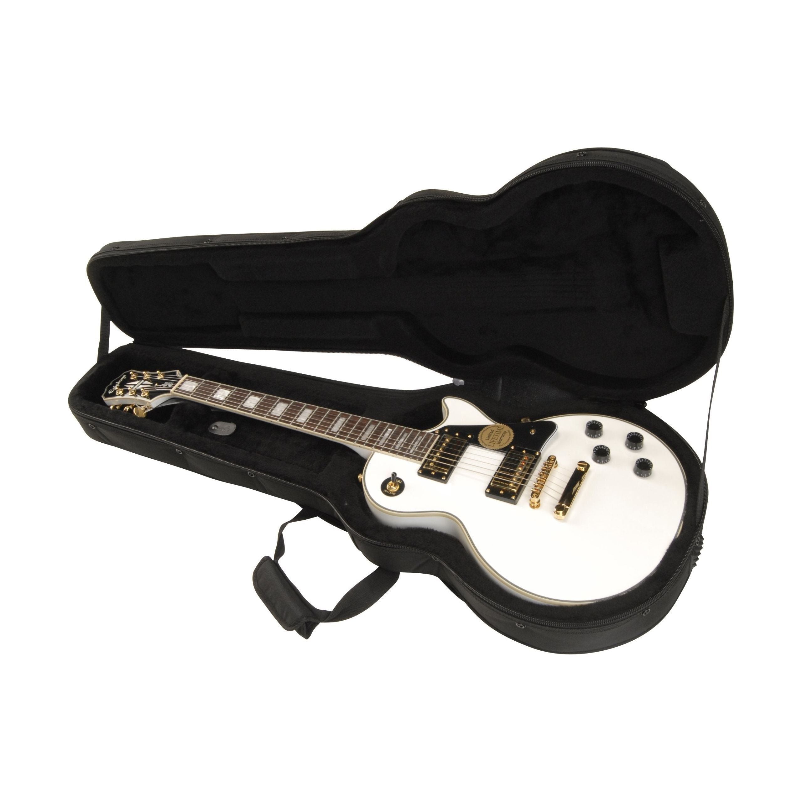 SKB Les Paul Type Guitar Soft Case with EPS Foam Interior/Nylon Exterior, Back Straps