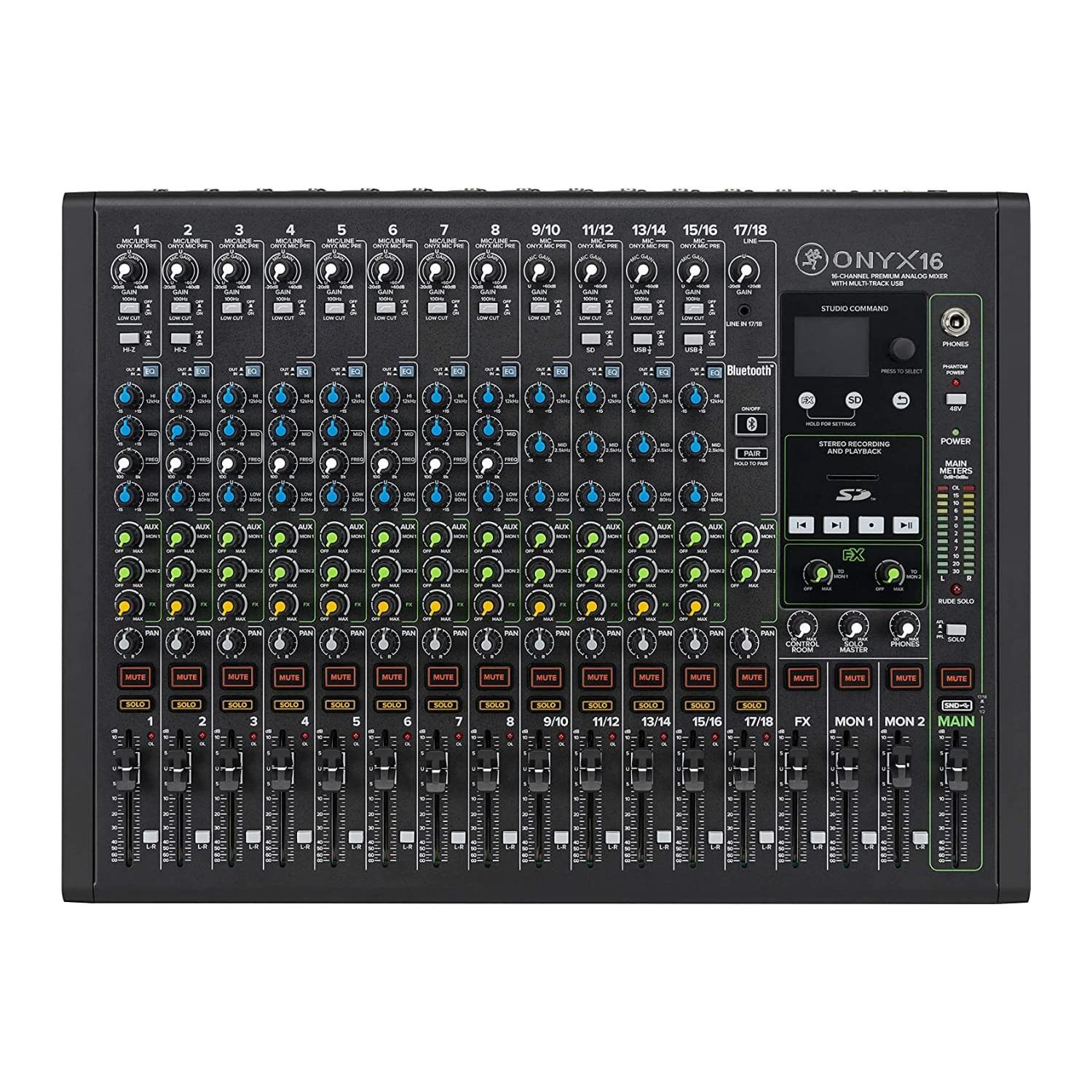 Mackie Onyx Channel Premium Analog Mixer with Multi-Track USB