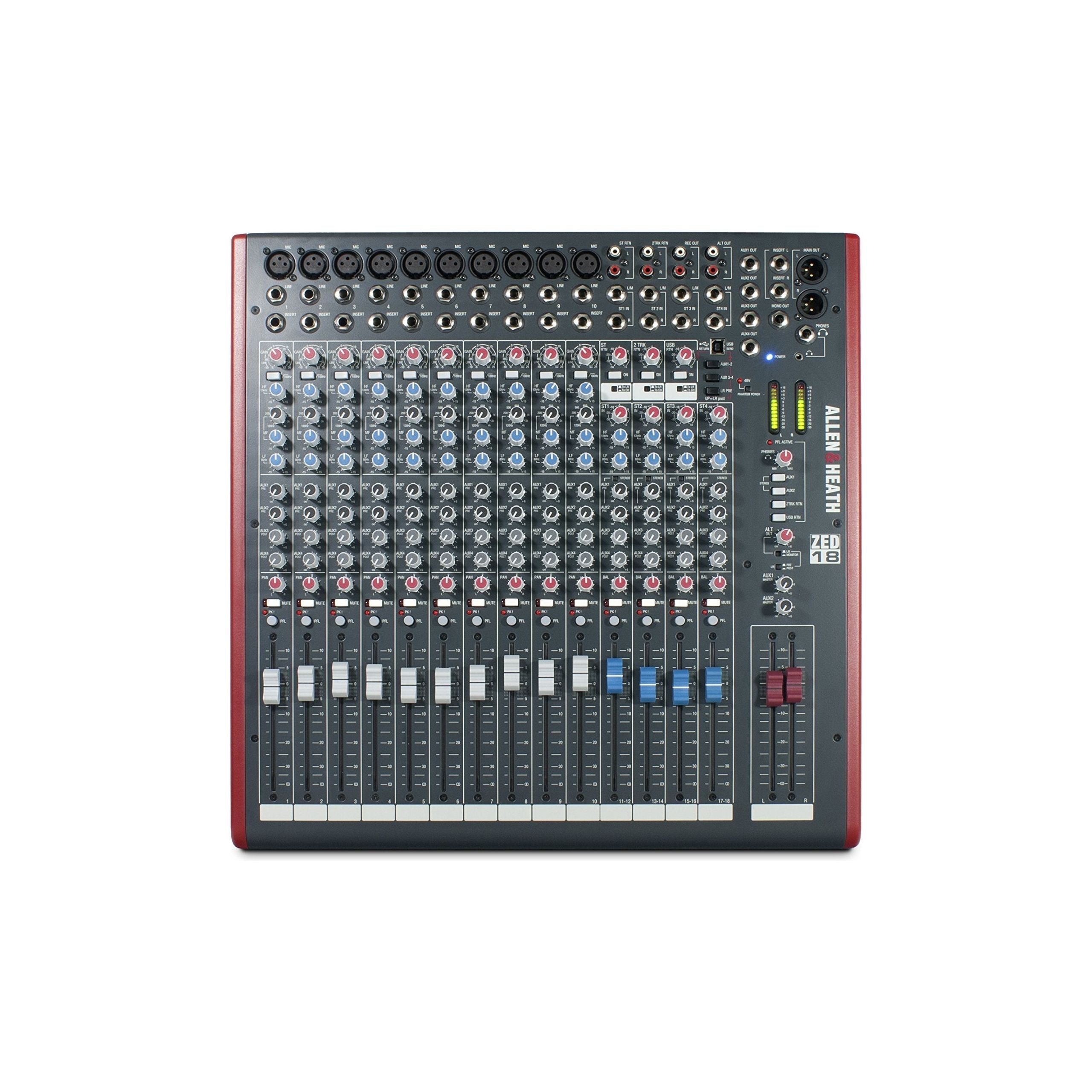 Allen & Heath ZED-22FX Multipurpose 22-Channel Mixer with FX for Live Sound and Recording