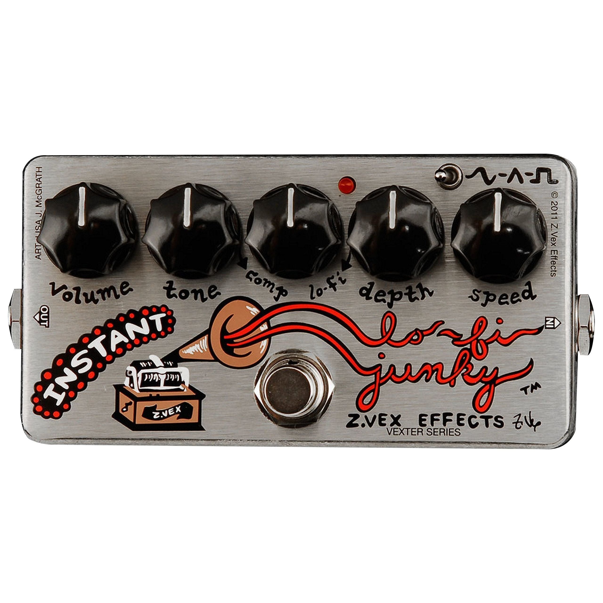 ZVex Vexter Instant Lo-Fi Junky Mod Chorus/Vibrato Guitar Effects Pedal