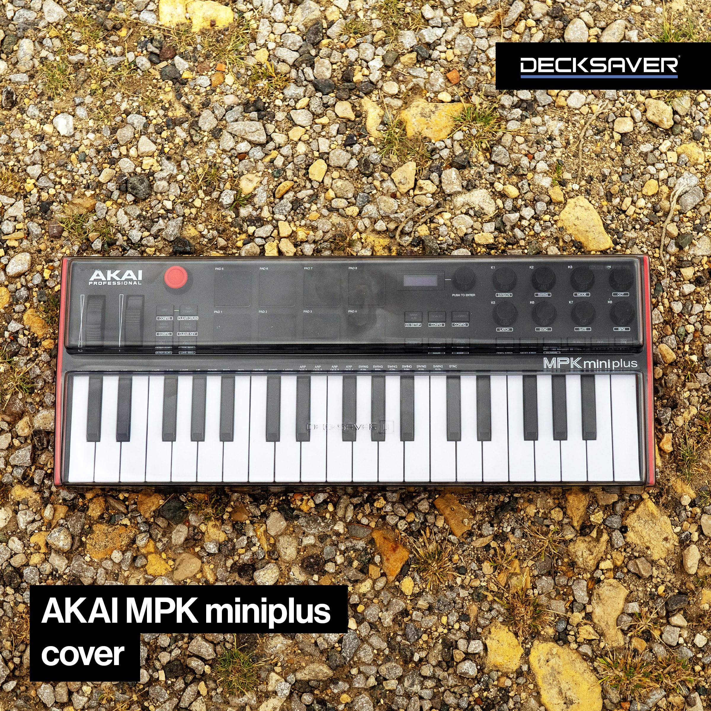 Decksaver Polycarbonate Cover Compatible with Akai MPK Mini Plus (Light Edition)